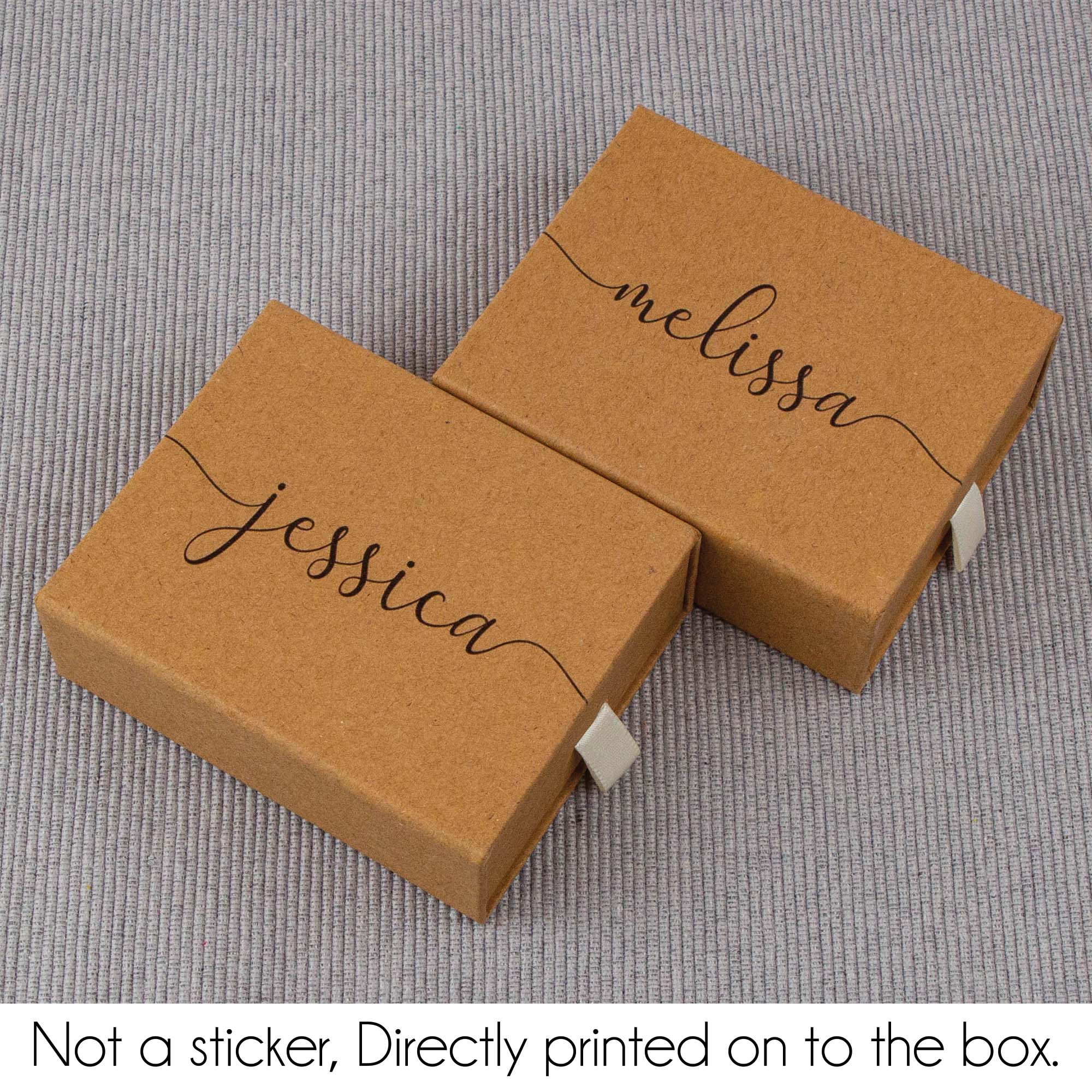 personalised jewellery gift box brown