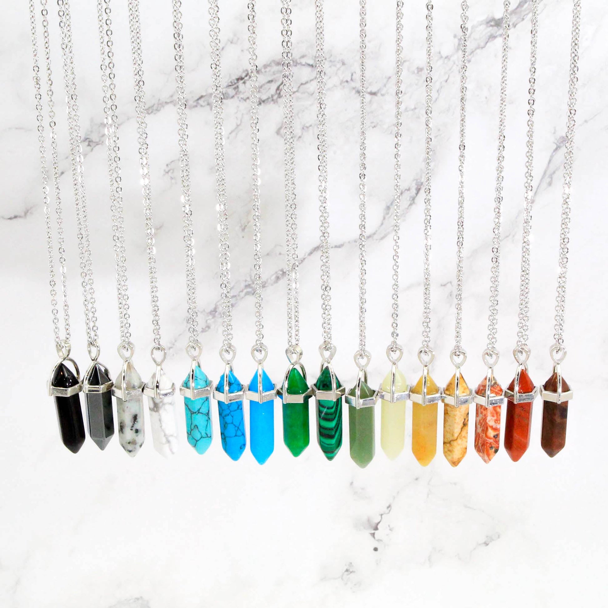 Pendant Necklace, Crystal Pendant Necklace, Healing Stone, Chakra Stone, Gemstone Pendant - Personalised Necklace - Younique Gifts Melbourne