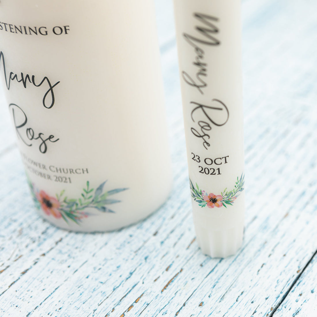 Personalised Baptism Candle, Christening Candle [A] - Personalised Candle - Younique Gifts Melbourne