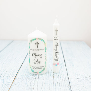 Personalised Baptism Candle, Christening Candle [D] - Personalised Candle - Younique Gifts Melbourne