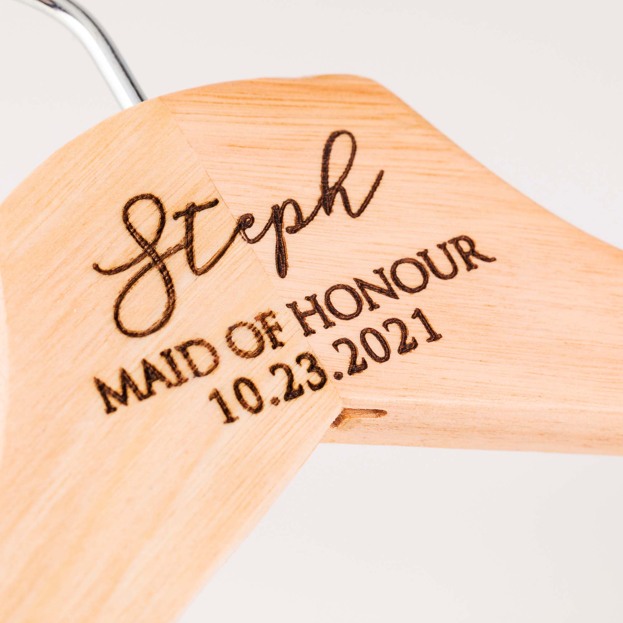 Personalised Bridal Coat and Wedding Dress Hanger - Personalised - Younique Gifts Melbourne