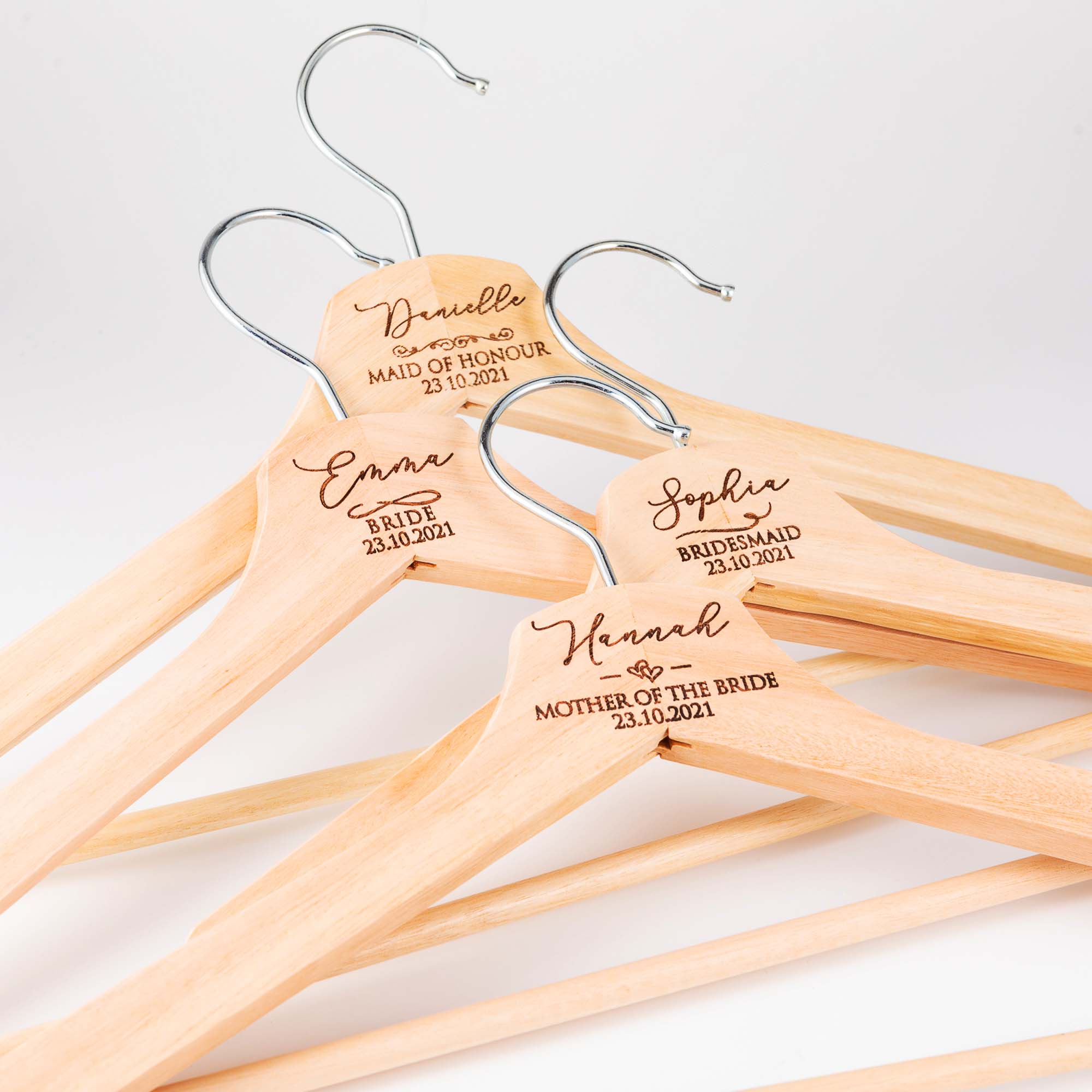 Personalised Bridal Coat and Wedding Dress Hanger - Personalised - Younique Gifts Melbourne