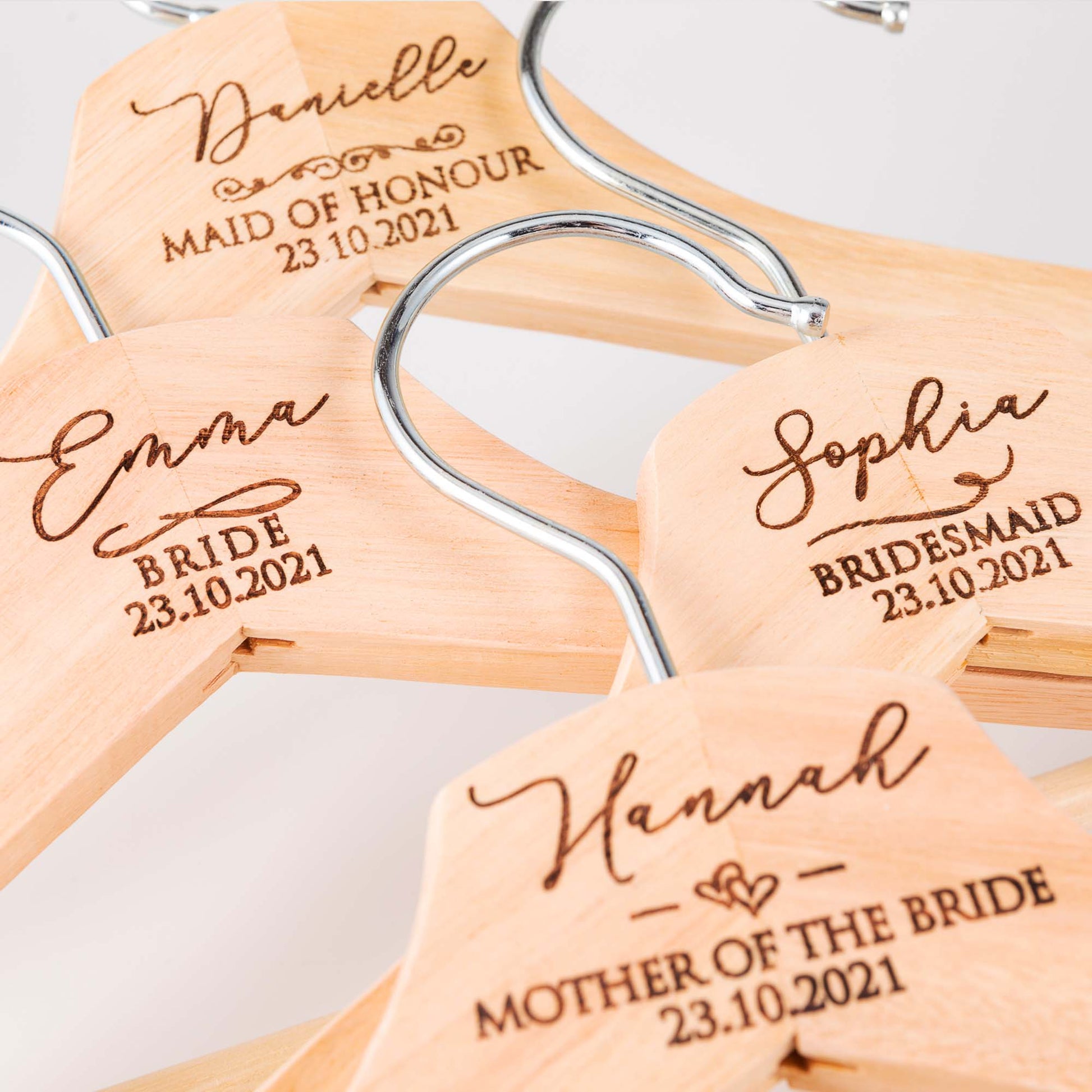 Personalised Bridal Coat and Wedding Dress Hanger - Personalised - Younique Gifts Melbourne