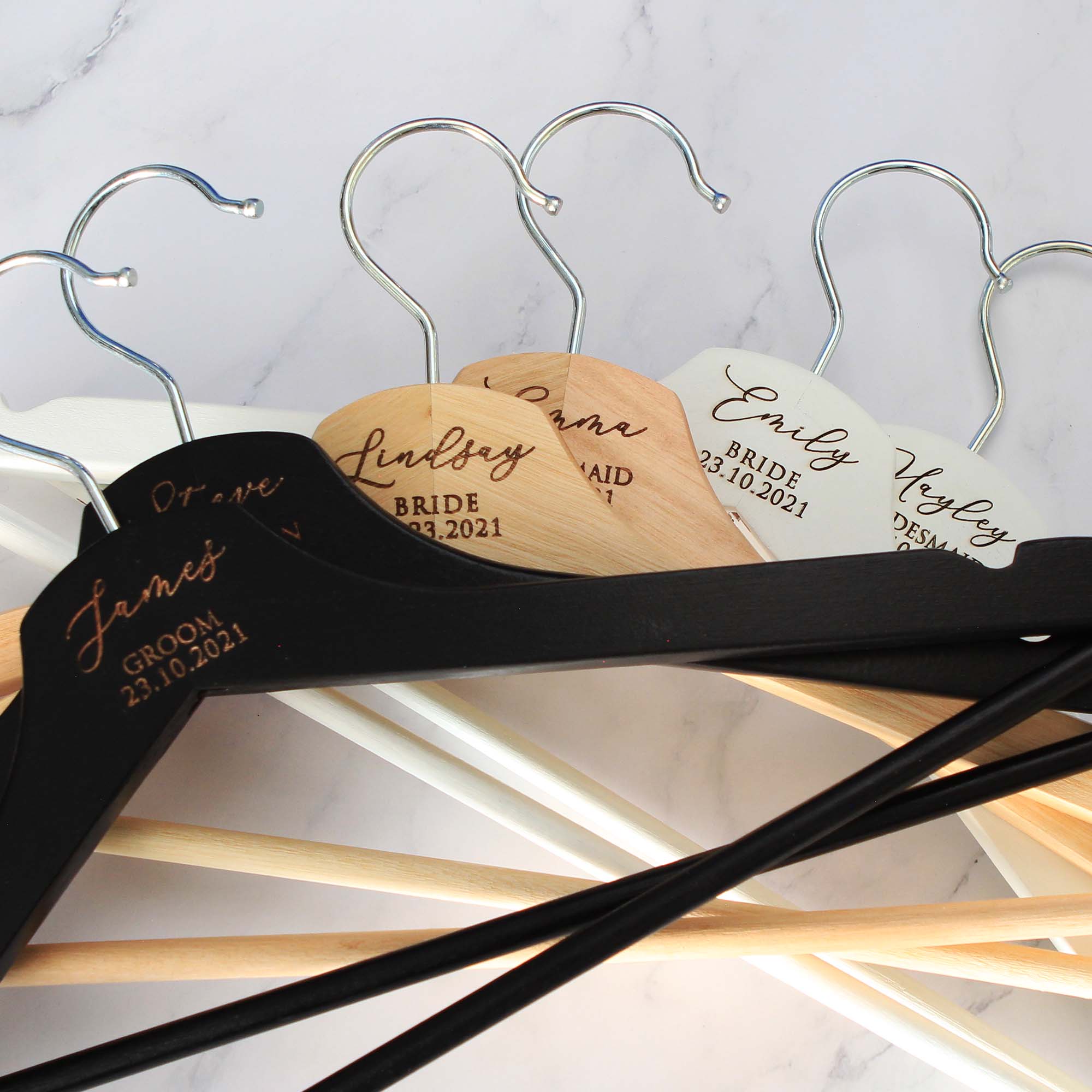 Personalised Bridal Coat and Wedding Dress Hanger - Personalised - Younique Gifts Melbourne