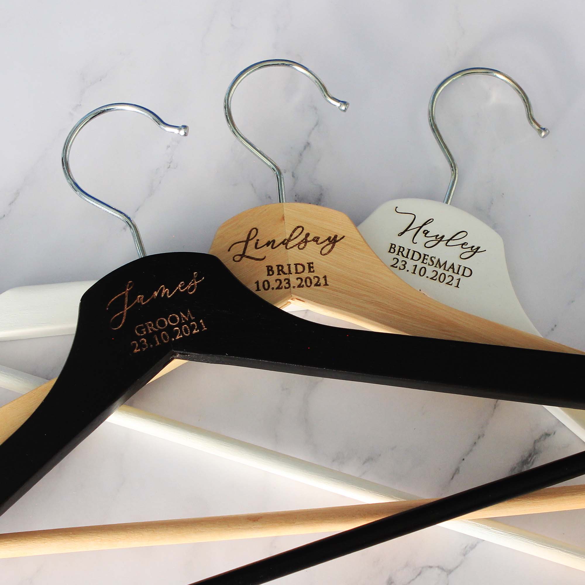 Personalised Bridal Coat and Wedding Dress Hanger - Personalised - Younique Gifts Melbourne
