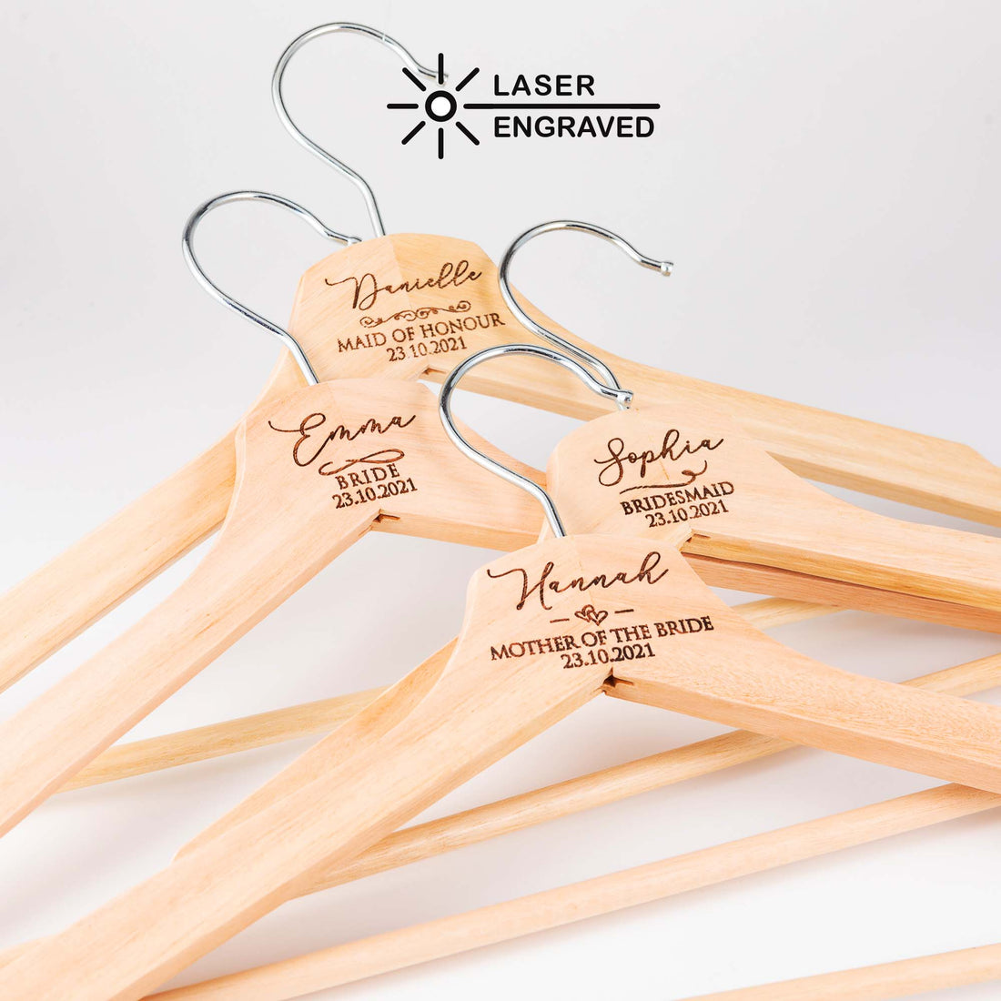 Personalised Bridal Coat and Wedding Dress Hanger - Personalised - Younique Gifts Melbourne