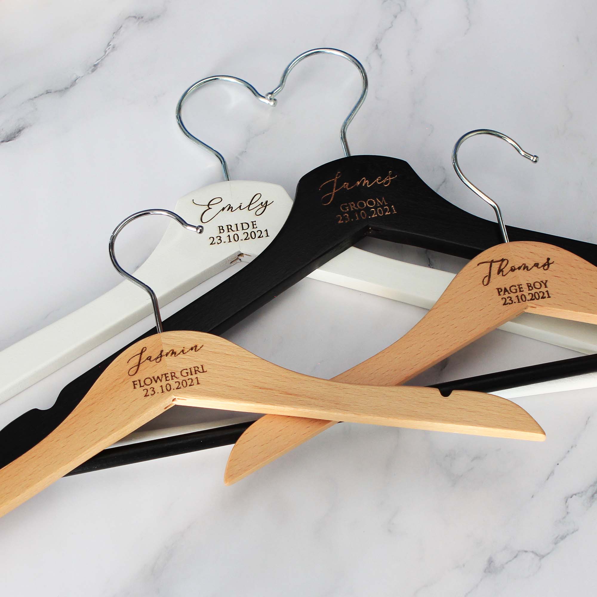 Personalised Bridal Coat and Wedding Dress Hanger - Personalised - Younique Gifts Melbourne