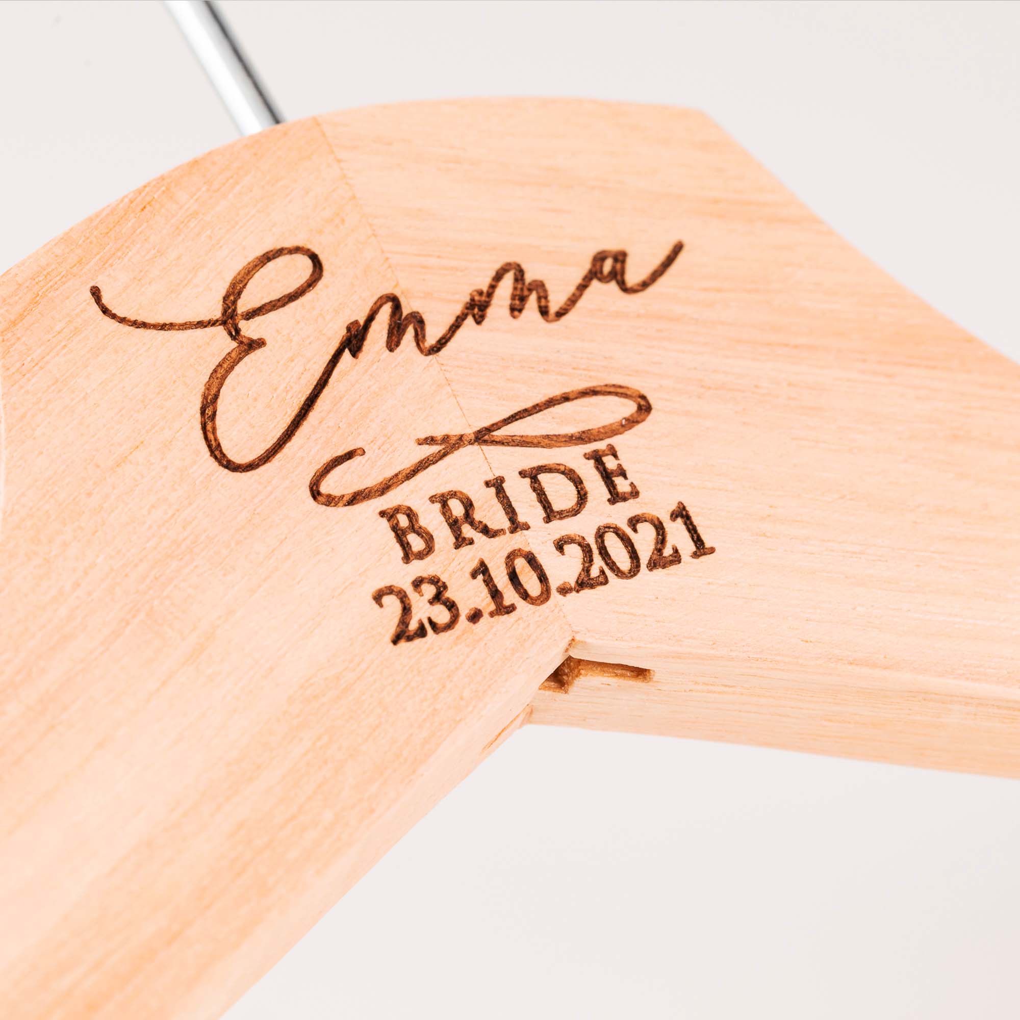 Personalised Bridal Coat and Wedding Dress Hanger - Personalised - Younique Gifts Melbourne
