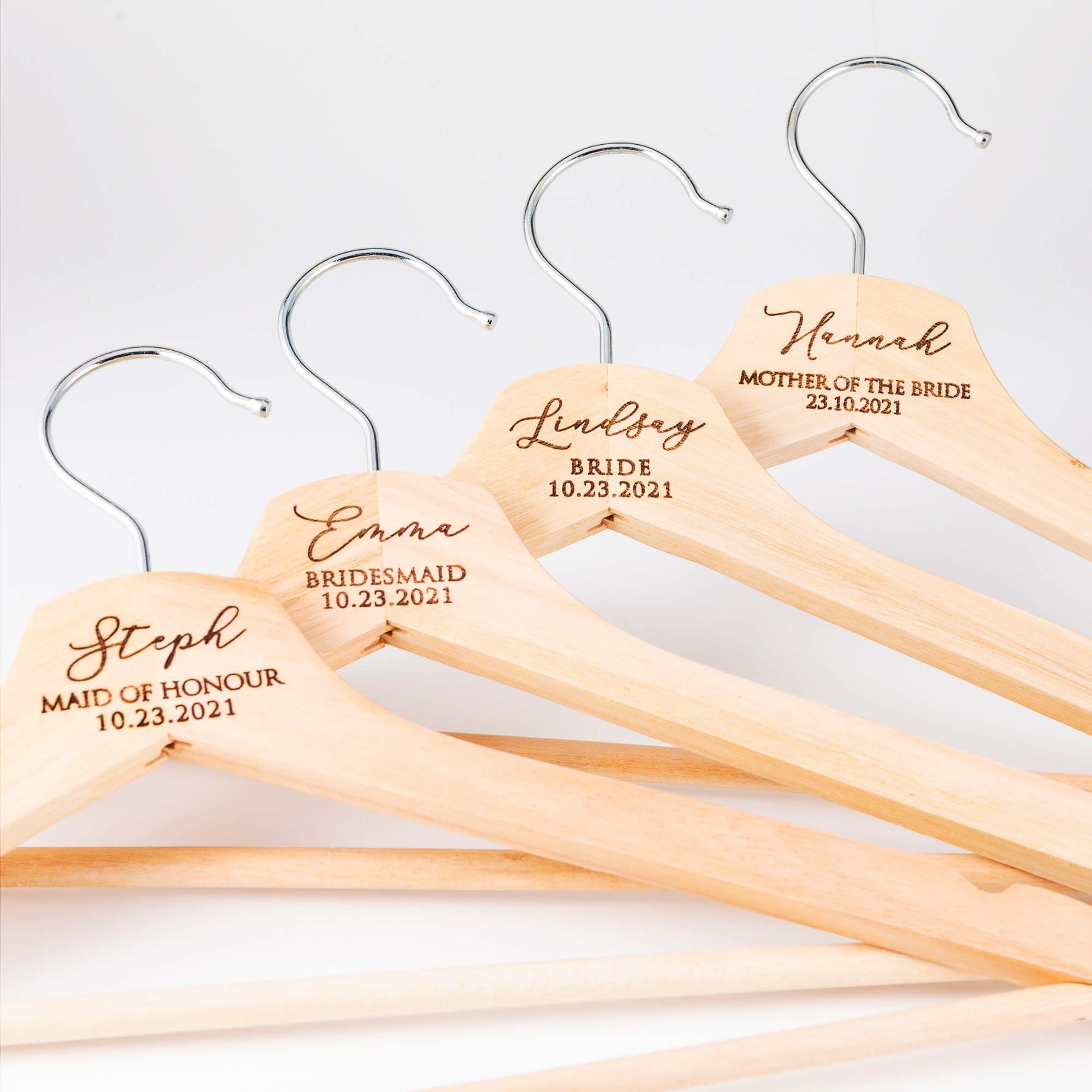 Personalised Bridal Coat and Wedding Dress Hanger - Personalised - Younique Gifts Melbourne
