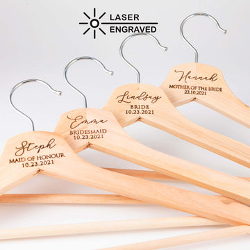 Personalised Bridal Coat and Wedding Dress Hanger - Personalised - Younique Gifts Melbourne