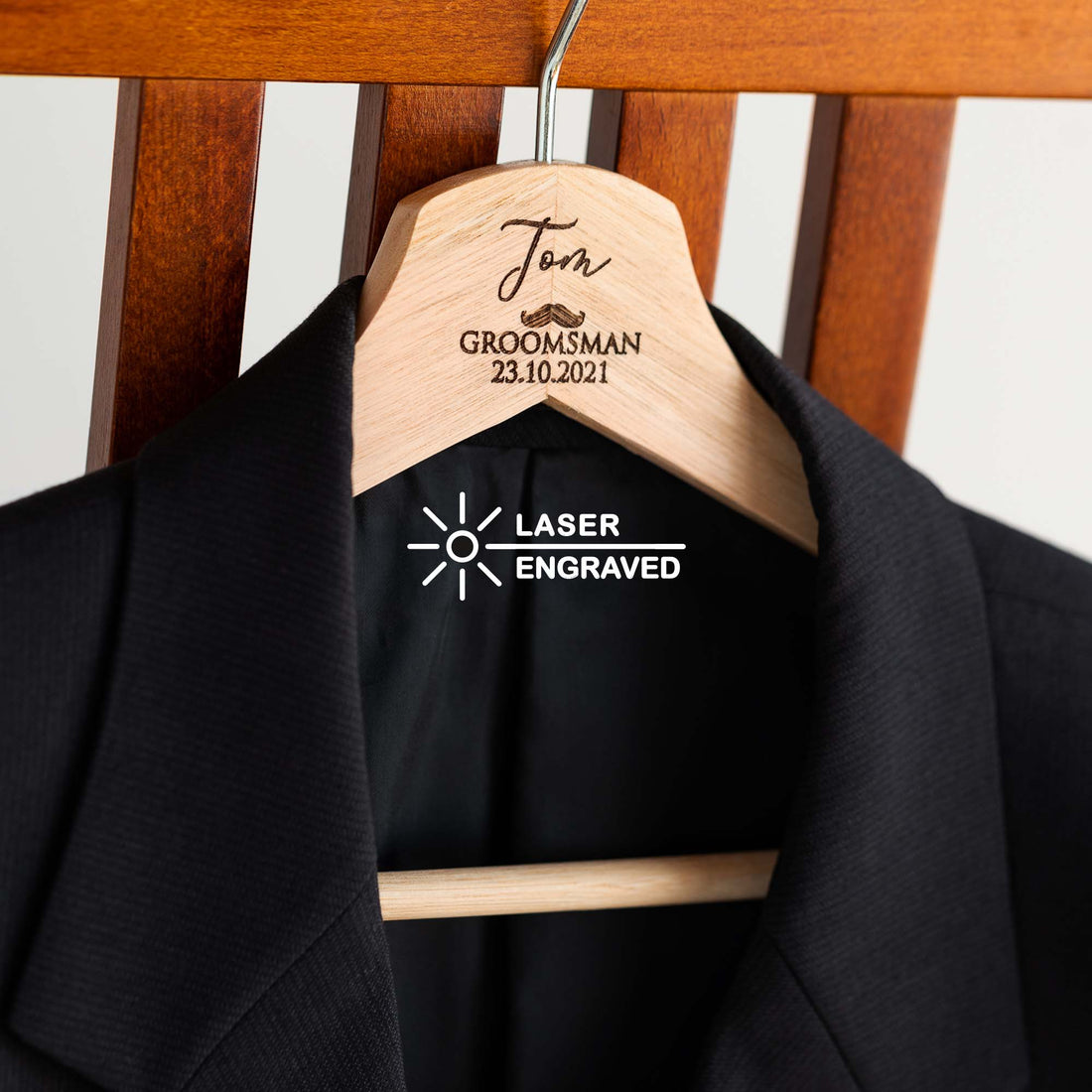 Personalised Bridal Coat and Wedding Dress Hanger - Personalised - Younique Gifts Melbourne