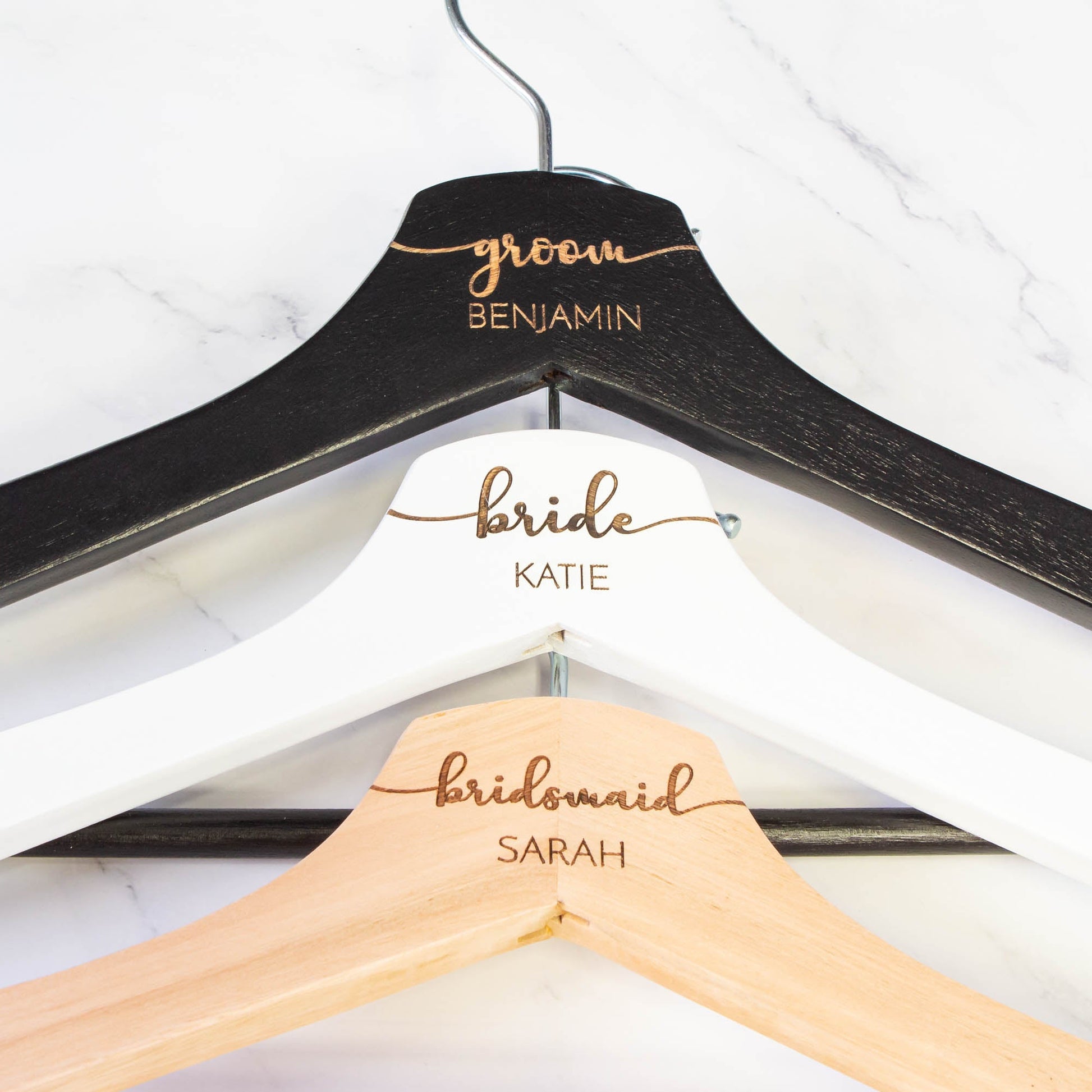 Personalised Bridal Coat and Wedding Dress Hanger [Char1] - Personalised - Younique Gifts Melbourne