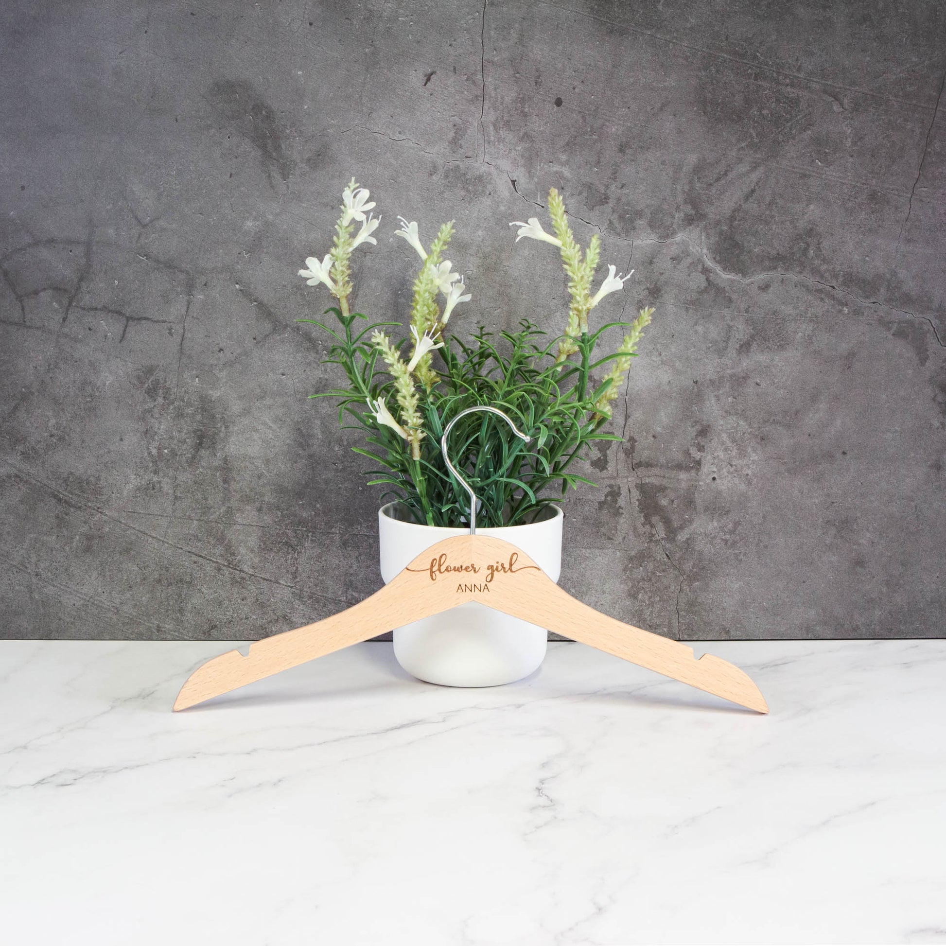 Personalised Bridal Coat and Wedding Dress Hanger [Char1] - Personalised - Younique Gifts Melbourne
