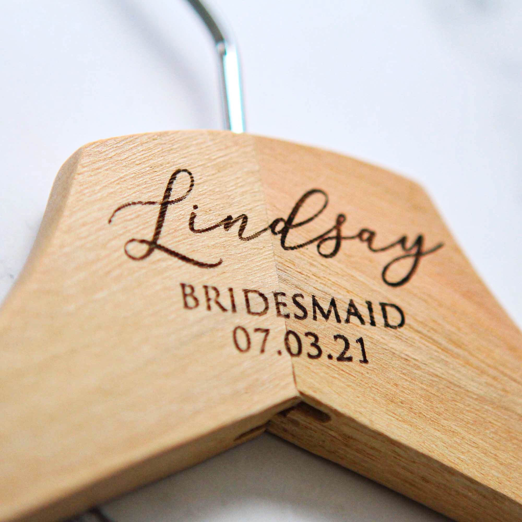 Personalised Bridal Coat and Wedding Dress Hangers - Personalised - Younique Gifts Melbourne