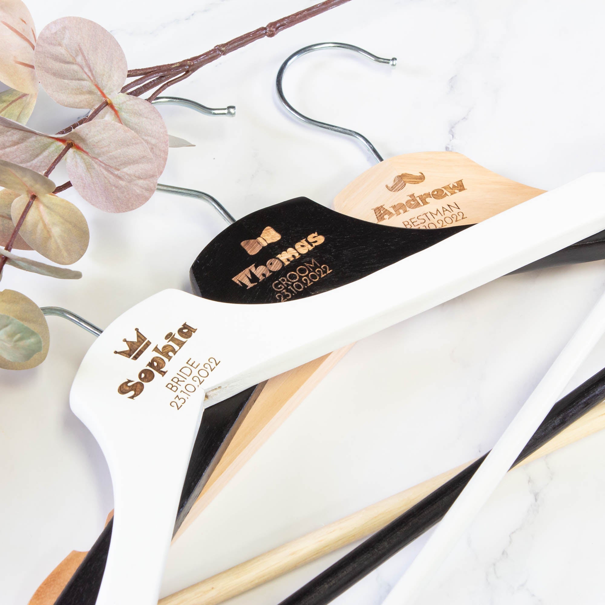 Personalised Coat Hanger, Bridesmaid Dress Hanger, Wedding Dress Hanger - Personalised - Younique Gifts Melbourne