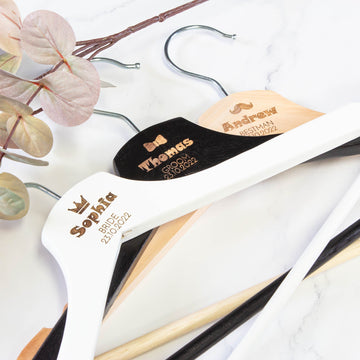 Personalised Coat Hanger, Bridesmaid Dress Hanger, Wedding Dress Hanger - Personalised - Younique Gifts Melbourne
