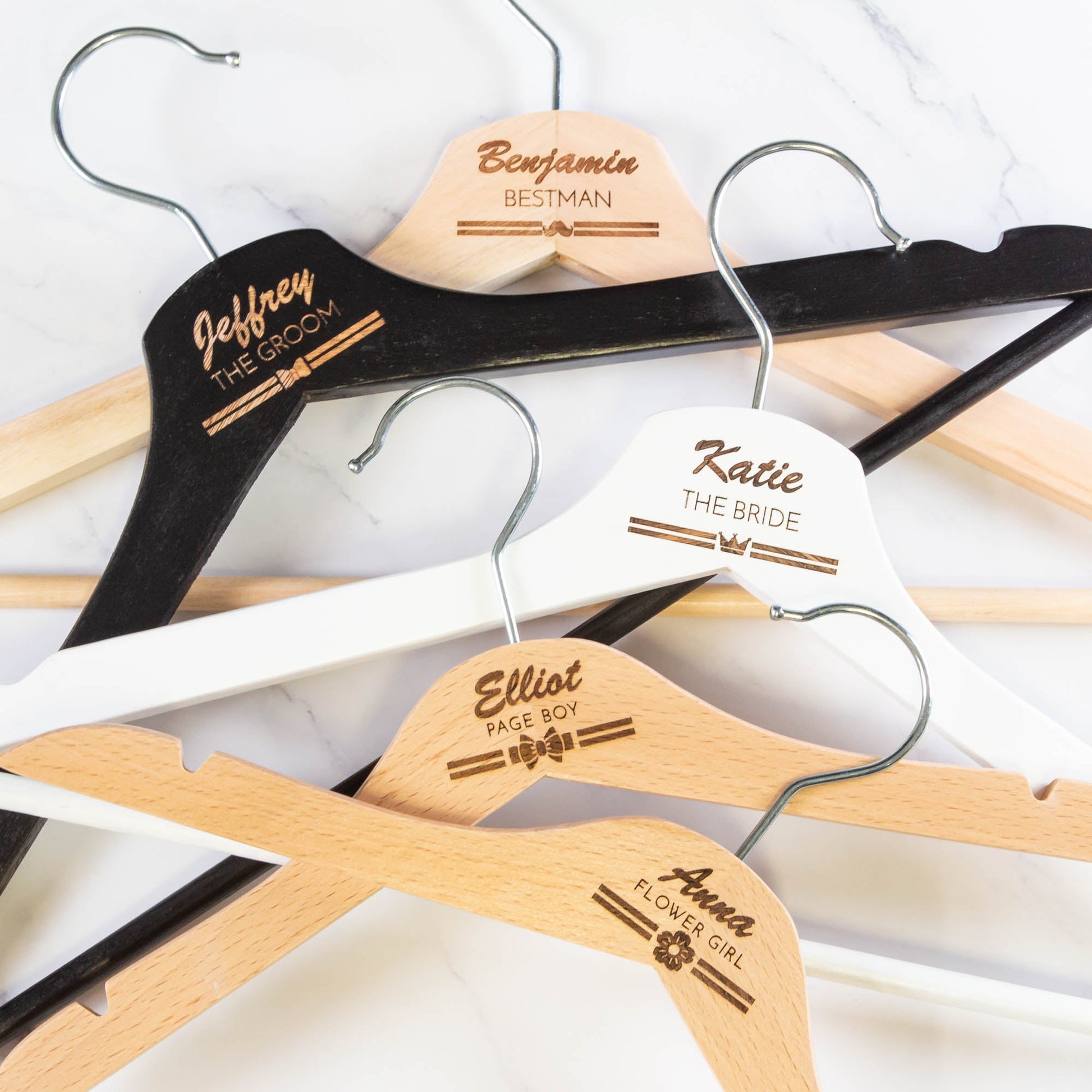 Personalised Coat Hanger, Bridesmaid Dress Hanger, Wedding Dress Hanger - Personalised - Younique Gifts Melbourne