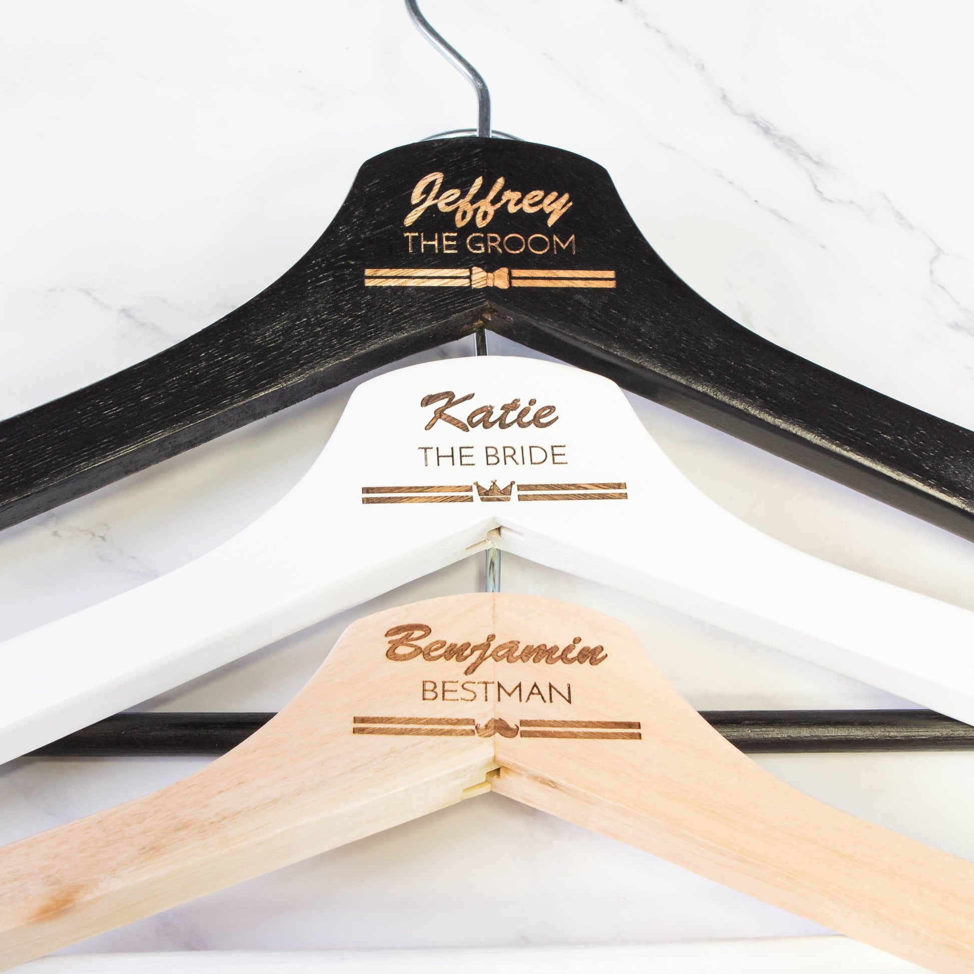 Personalised Coat Hanger, Bridesmaid Dress Hanger, Wedding Dress Hanger - Personalised - Younique Gifts Melbourne