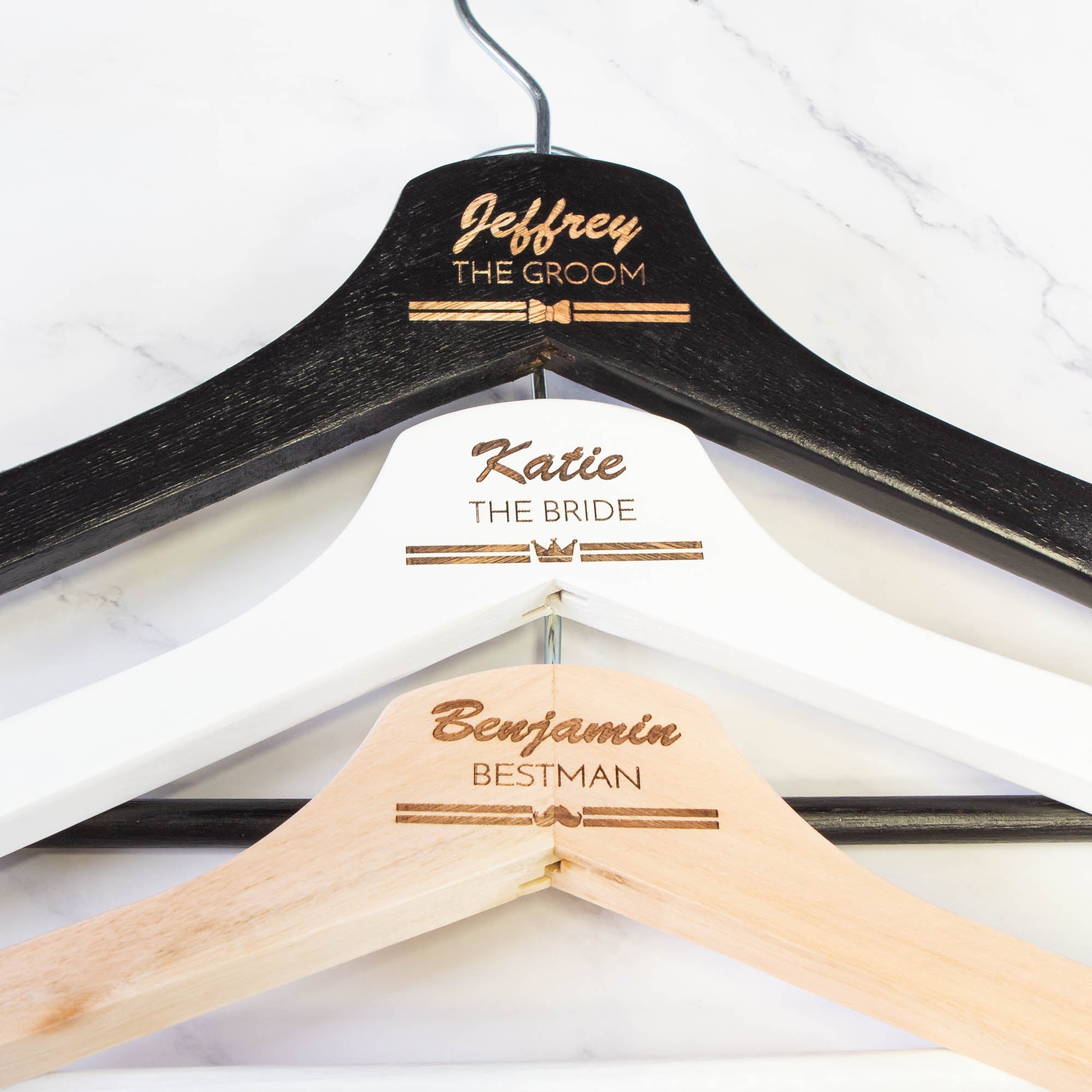 Personalised Coat Hanger, Bridesmaid Dress Hanger, Wedding Dress Hanger - Personalised - Younique Gifts Melbourne