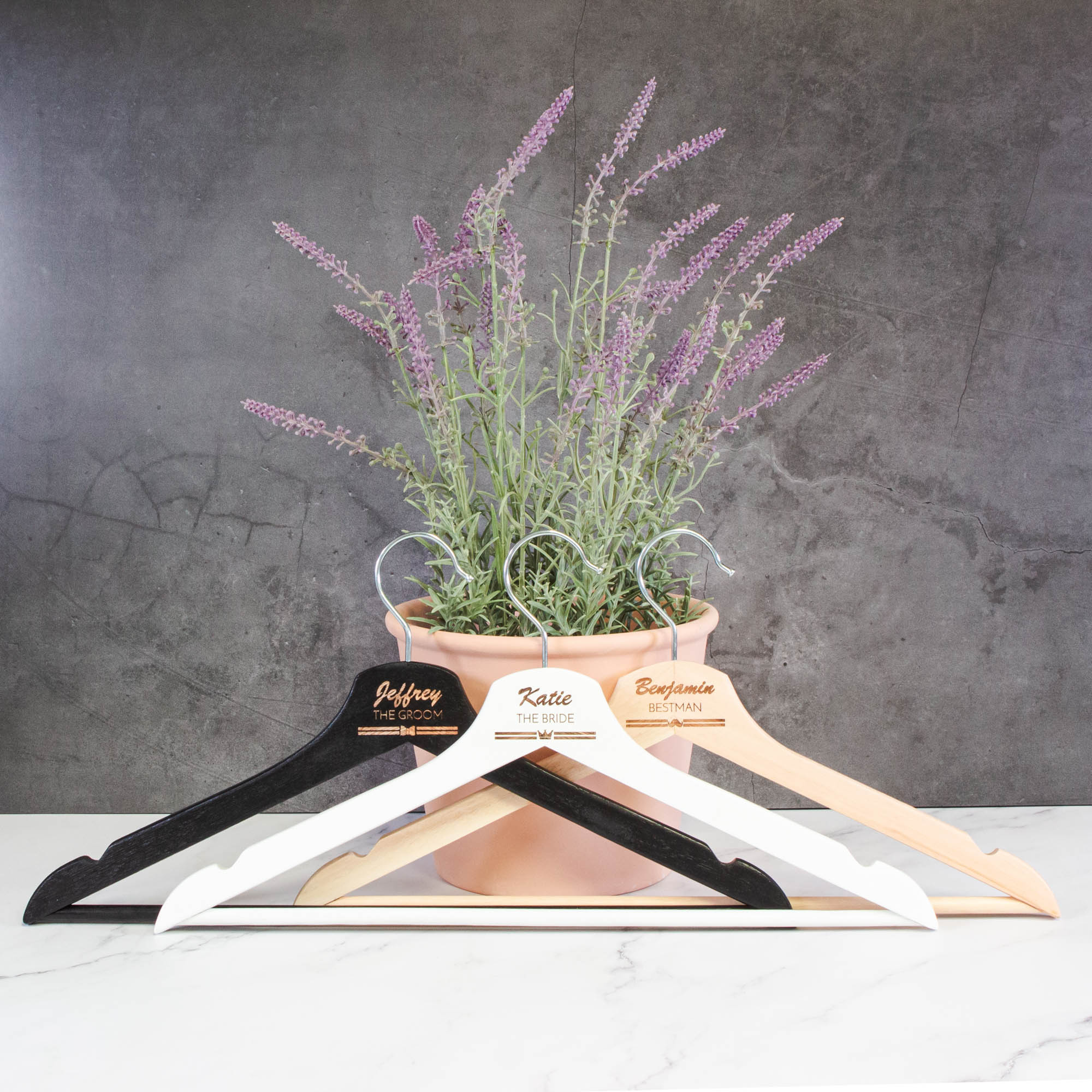 Personalised Coat Hanger, Bridesmaid Dress Hanger, Wedding Dress Hanger - Personalised - Younique Gifts Melbourne