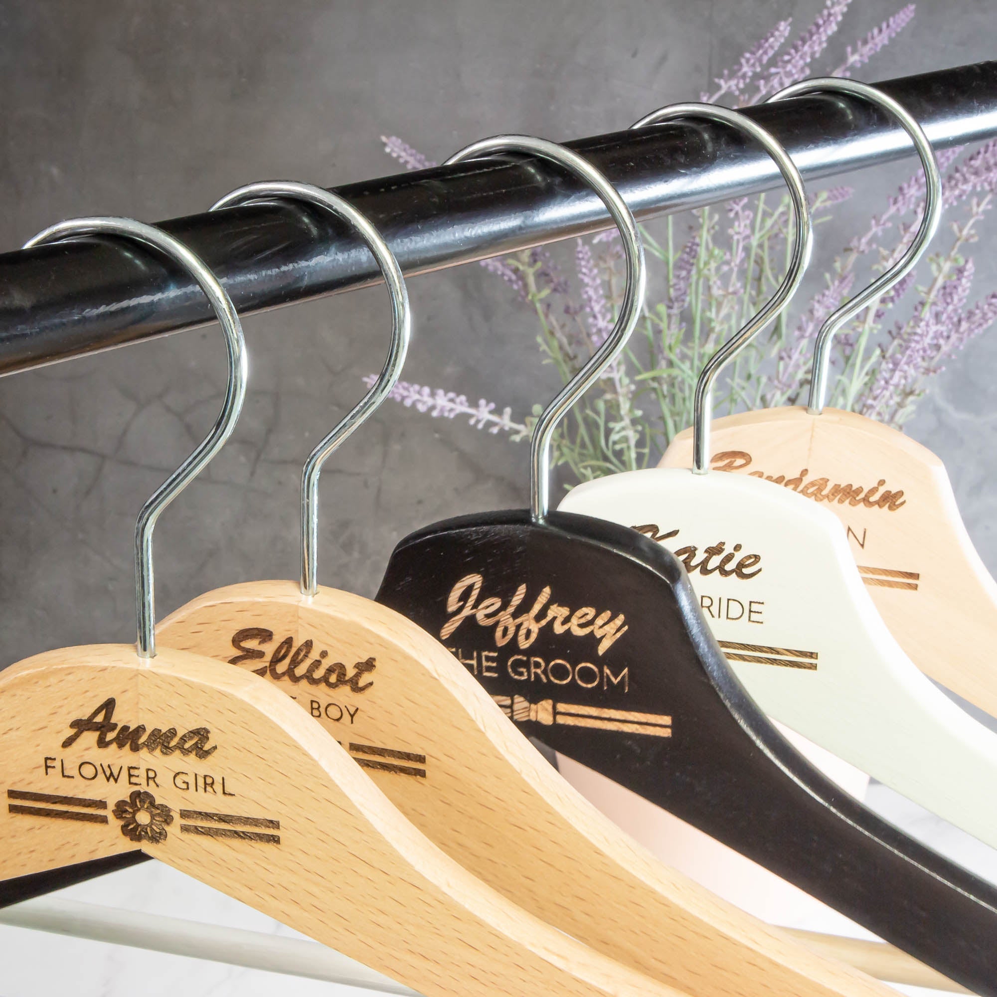 Personalised Coat Hanger, Bridesmaid Dress Hanger, Wedding Dress Hanger - Personalised - Younique Gifts Melbourne