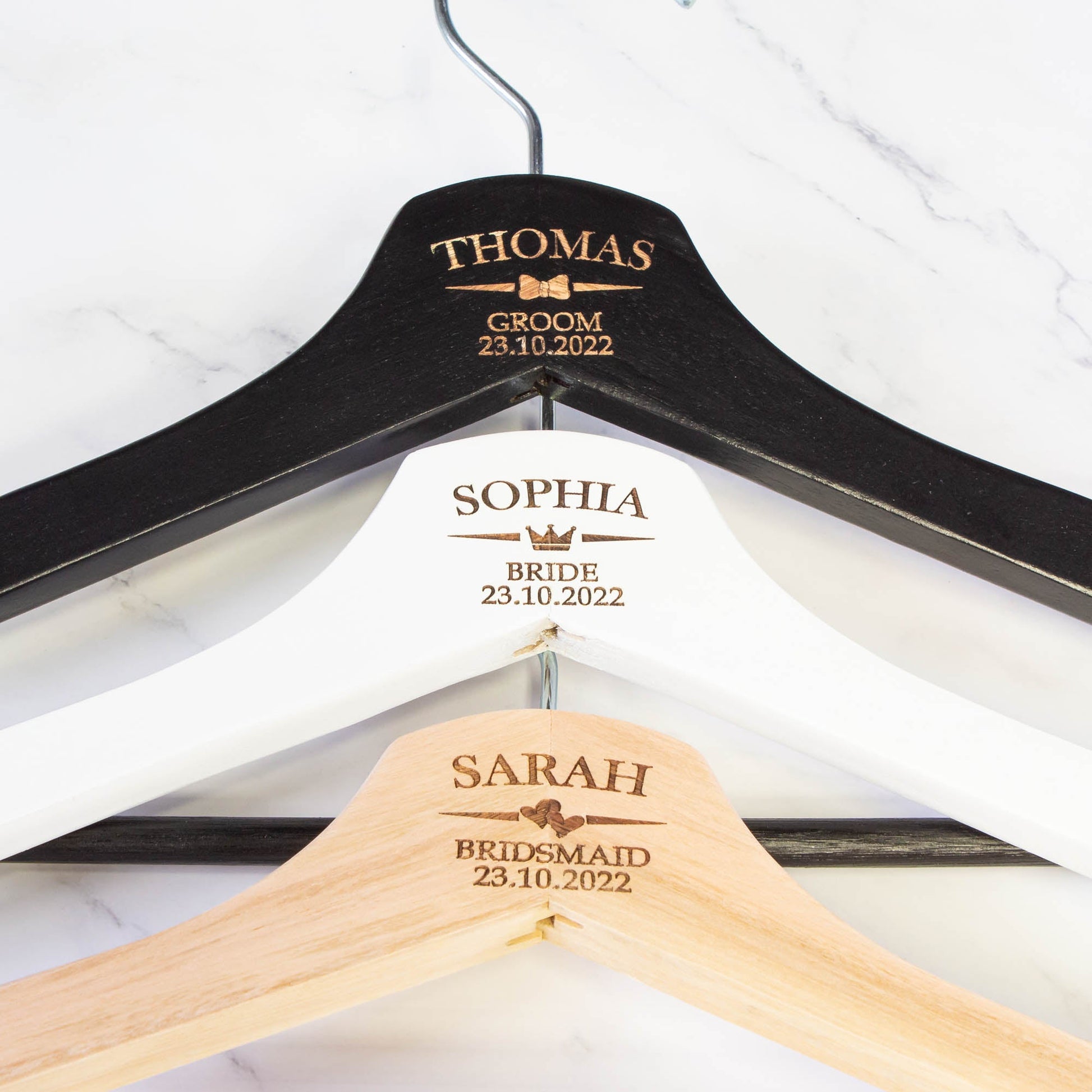 Personalised Coat Hanger, Bridesmaid Dress Hanger, Wedding Dress Hanger - Personalised - Younique Gifts Melbourne