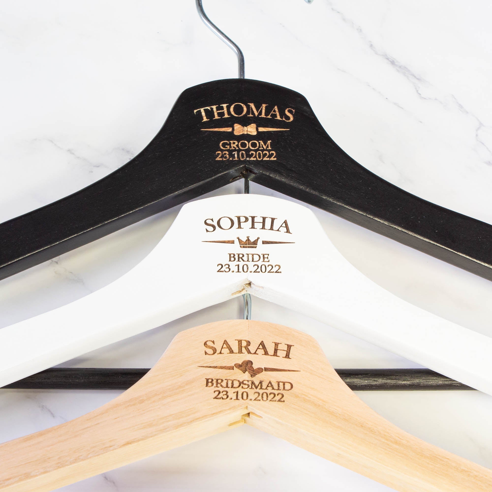 Personalised Coat Hanger, Bridesmaid Dress Hanger, Wedding Dress Hanger - Personalised - Younique Gifts Melbourne