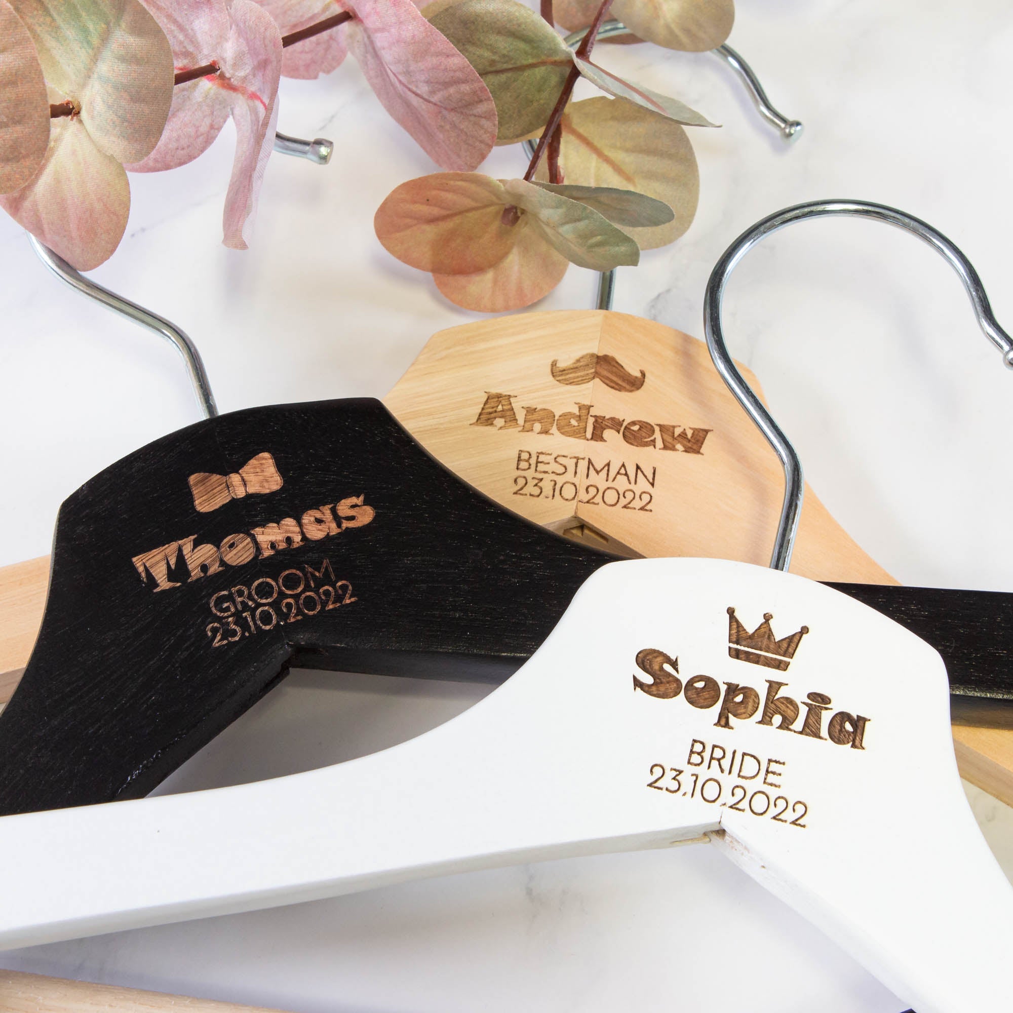 Personalised Coat Hanger, Bridesmaid Dress Hanger, Wedding Dress Hanger - Personalised - Younique Gifts Melbourne