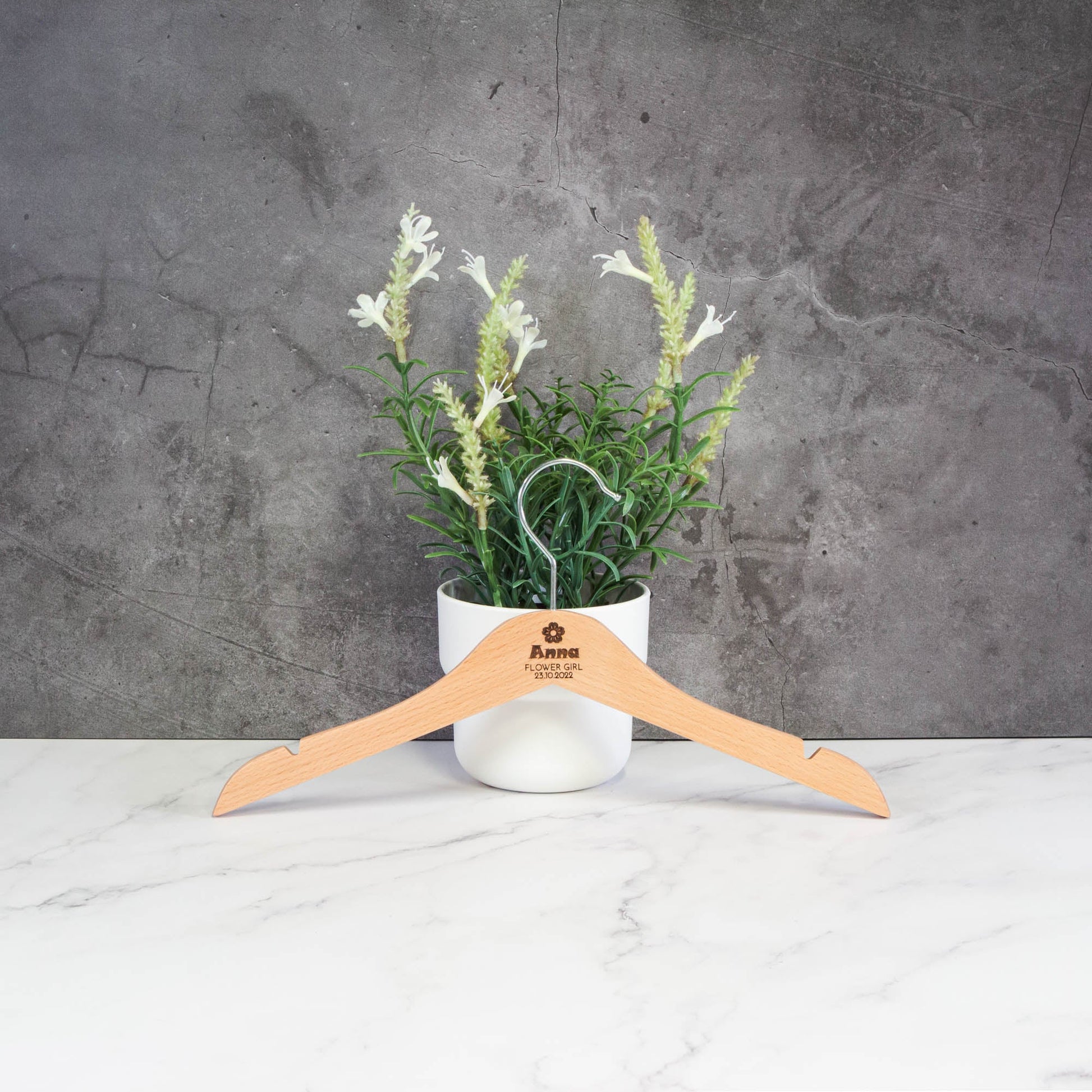 Personalised Coat Hanger, Bridesmaid Dress Hanger, Wedding Dress Hanger - Personalised - Younique Gifts Melbourne