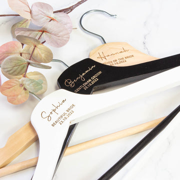 Personalised Coat Hanger, Bridesmaid Dress Hanger, Wedding Dress Hanger - Personalised - Younique Gifts Melbourne