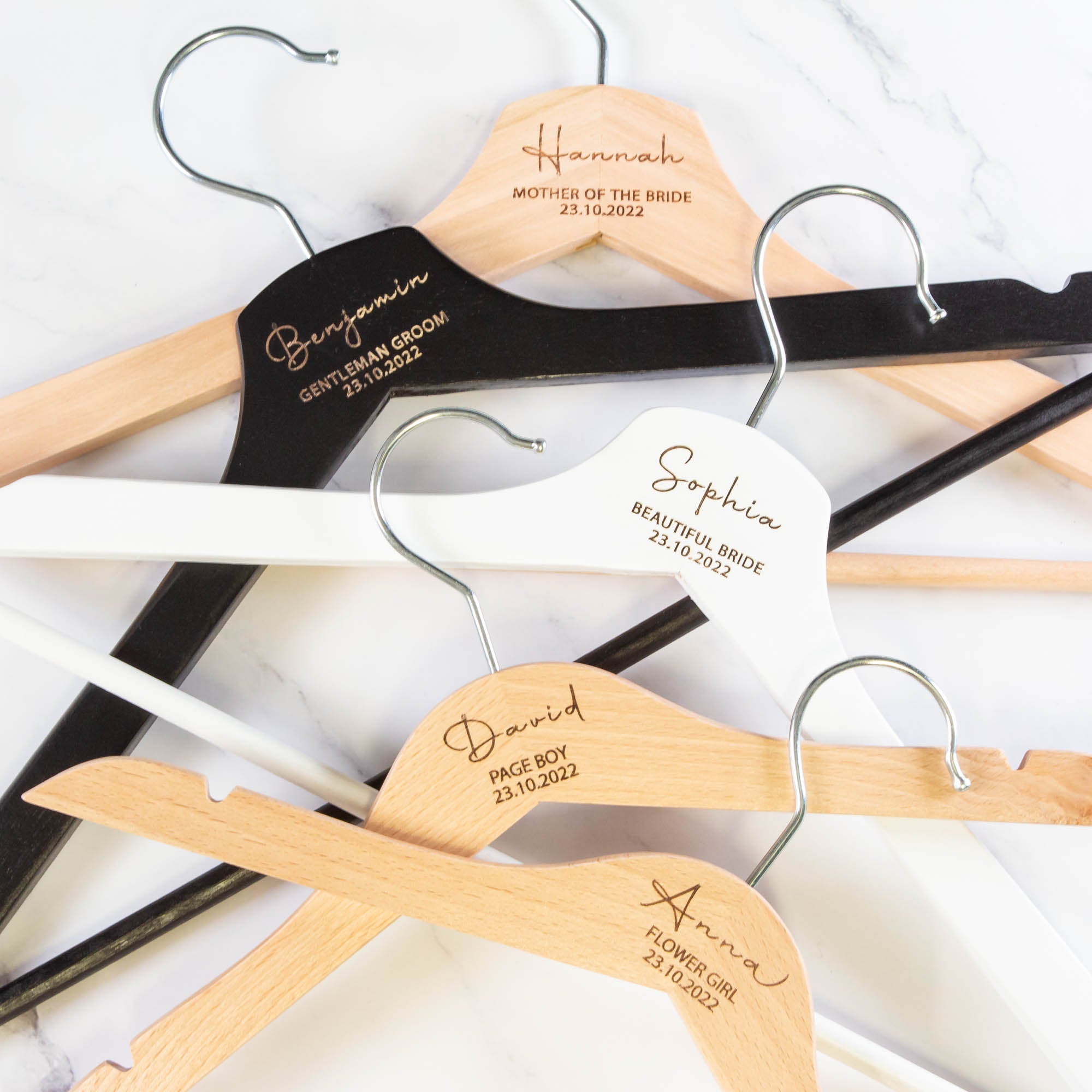 Personalised Coat Hanger, Bridesmaid Dress Hanger, Wedding Dress Hanger - Personalised - Younique Gifts Melbourne