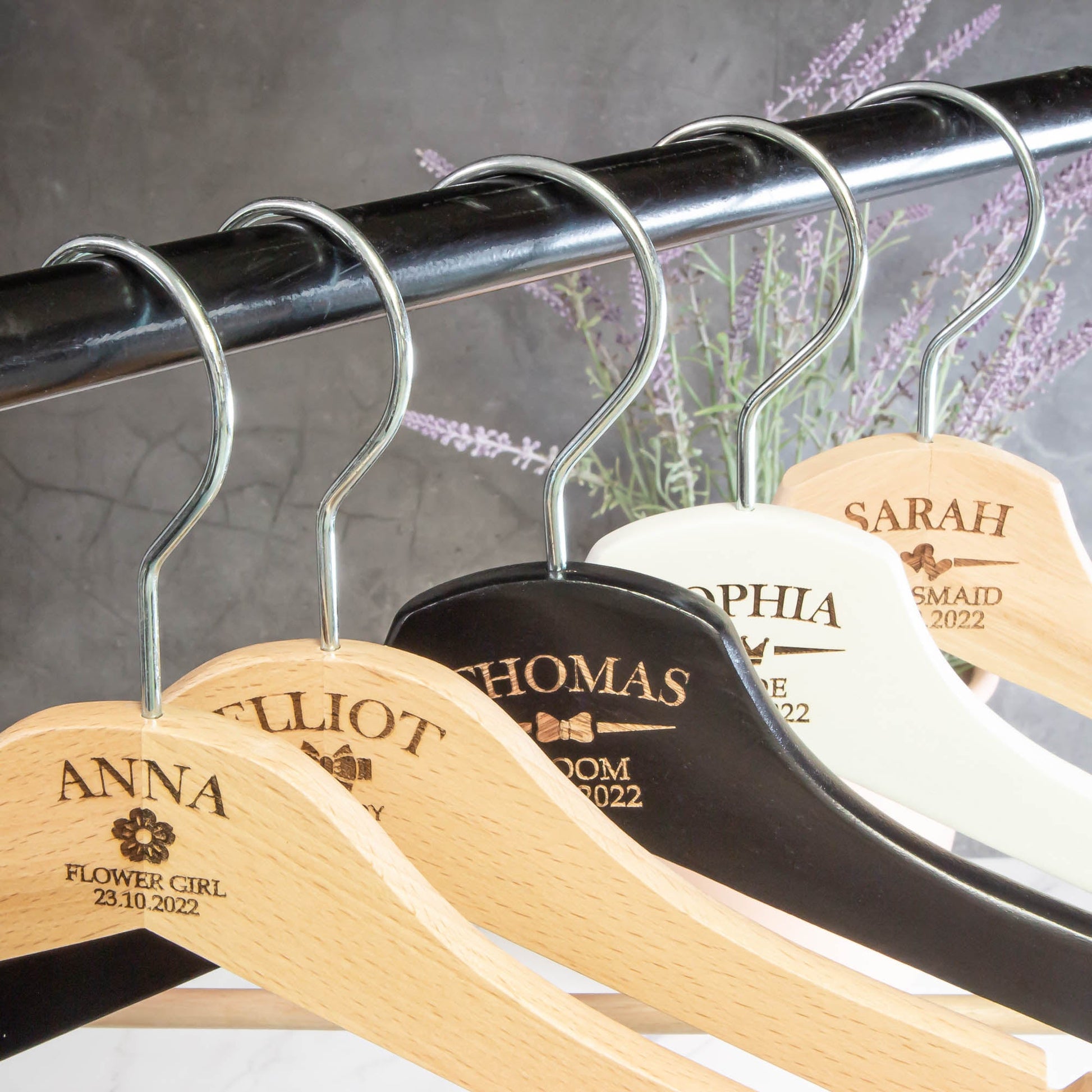 Personalised Coat Hanger, Bridesmaid Dress Hanger, Wedding Dress Hanger - Personalised - Younique Gifts Melbourne