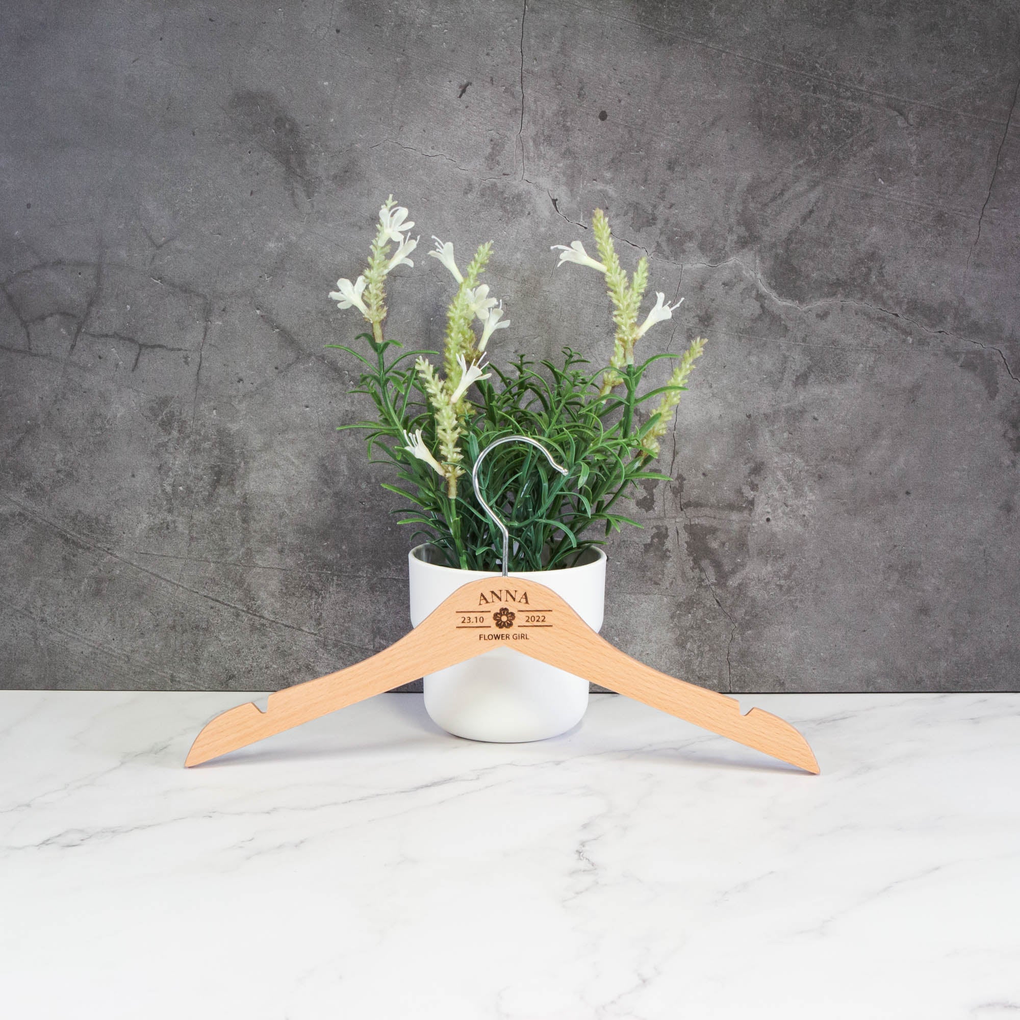 Personalised Coat Hanger, Bridesmaid Dress Hanger, Wedding Dress Hanger - Personalised - Younique Gifts Melbourne