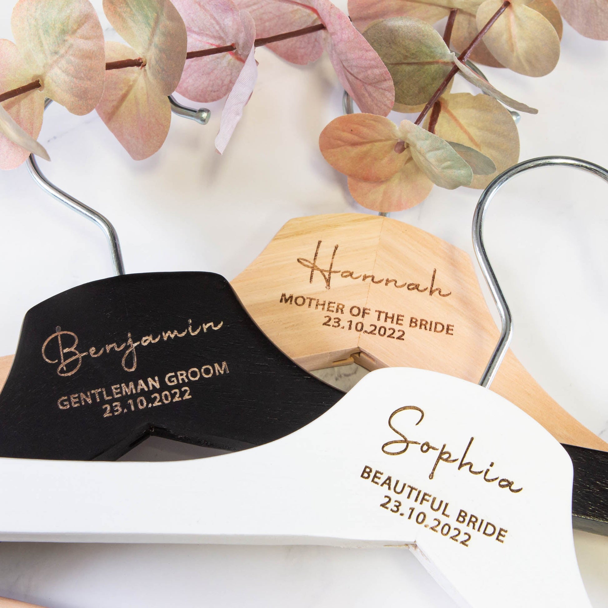 Personalised Coat Hanger, Bridesmaid Dress Hanger, Wedding Dress Hanger - Personalised - Younique Gifts Melbourne