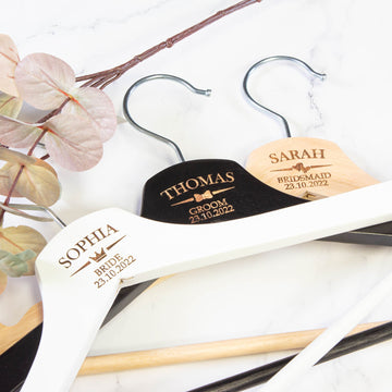 Personalised Coat Hanger, Bridesmaid Dress Hanger, Wedding Dress Hanger - Personalised - Younique Gifts Melbourne