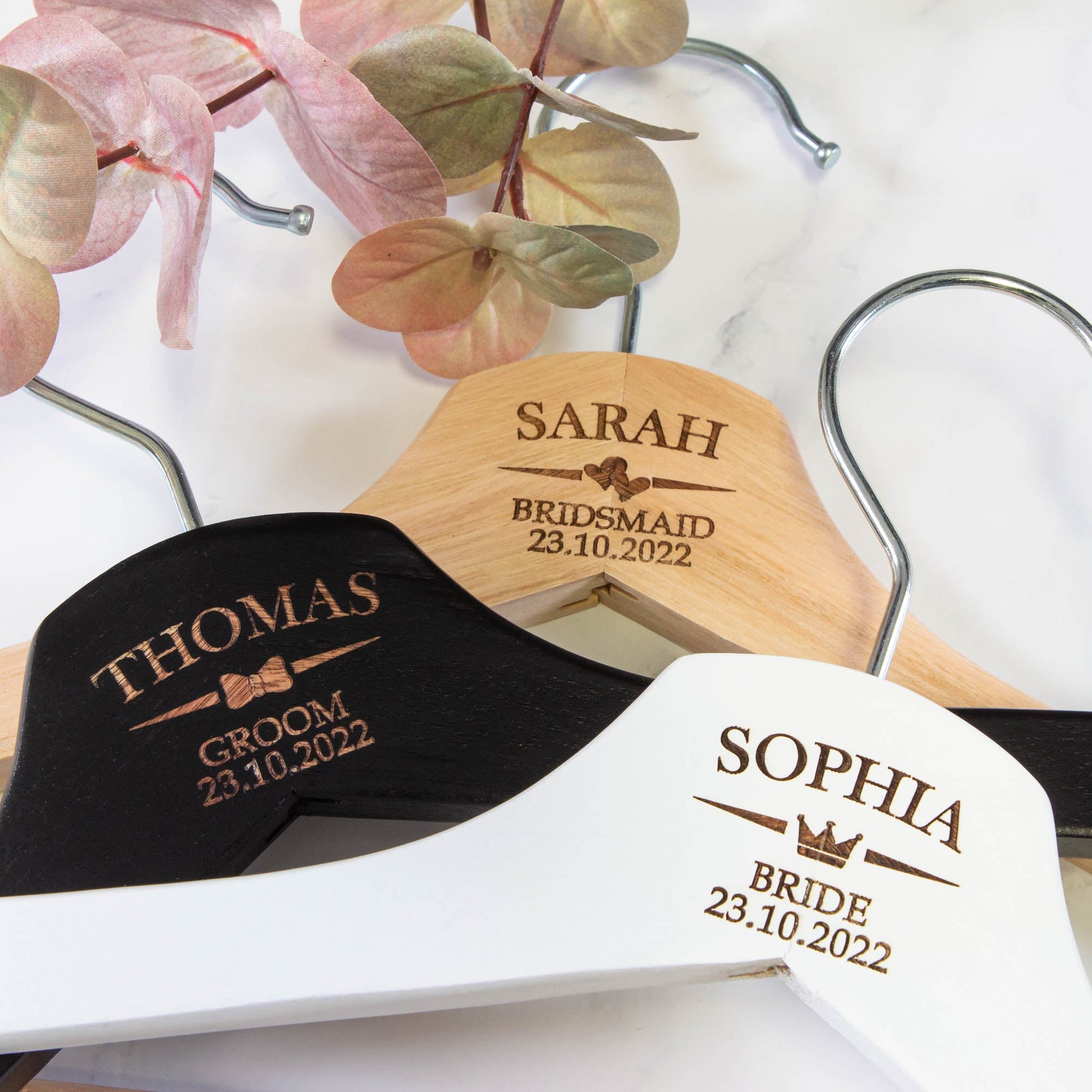 Personalised Coat Hanger, Bridesmaid Dress Hanger, Wedding Dress Hanger - Personalised - Younique Gifts Melbourne