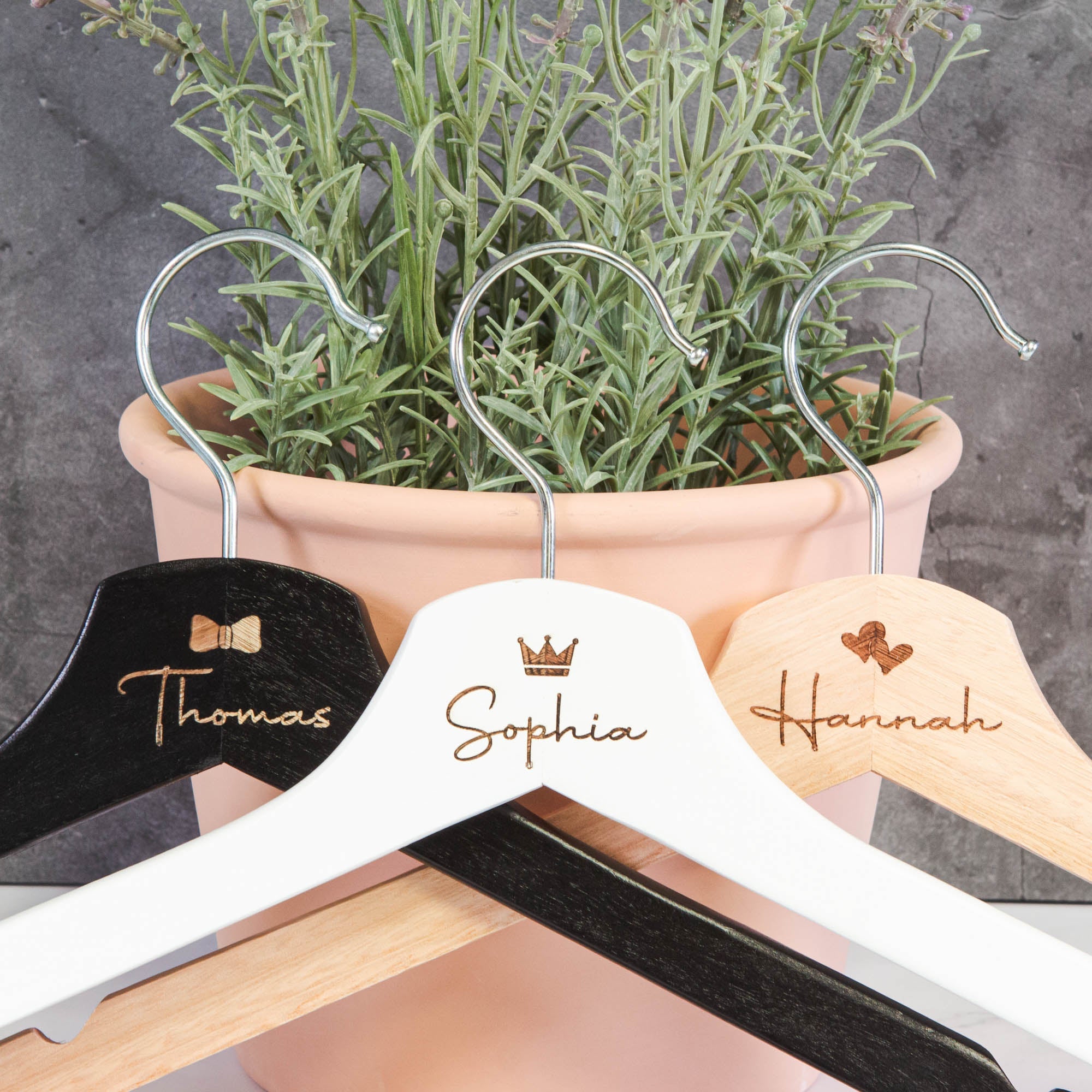Personalised Coat Hanger, Bridesmaid Dress Hanger, Wedding Dress Hanger - Personalised - Younique Gifts Melbourne