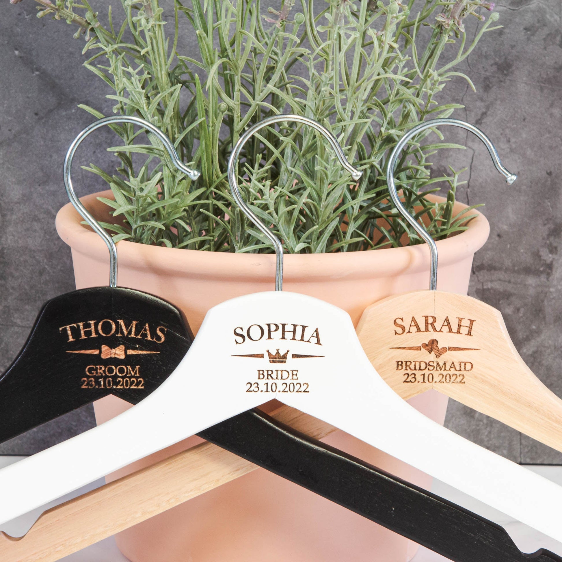 Personalised Coat Hanger, Bridesmaid Dress Hanger, Wedding Dress Hanger - Personalised - Younique Gifts Melbourne