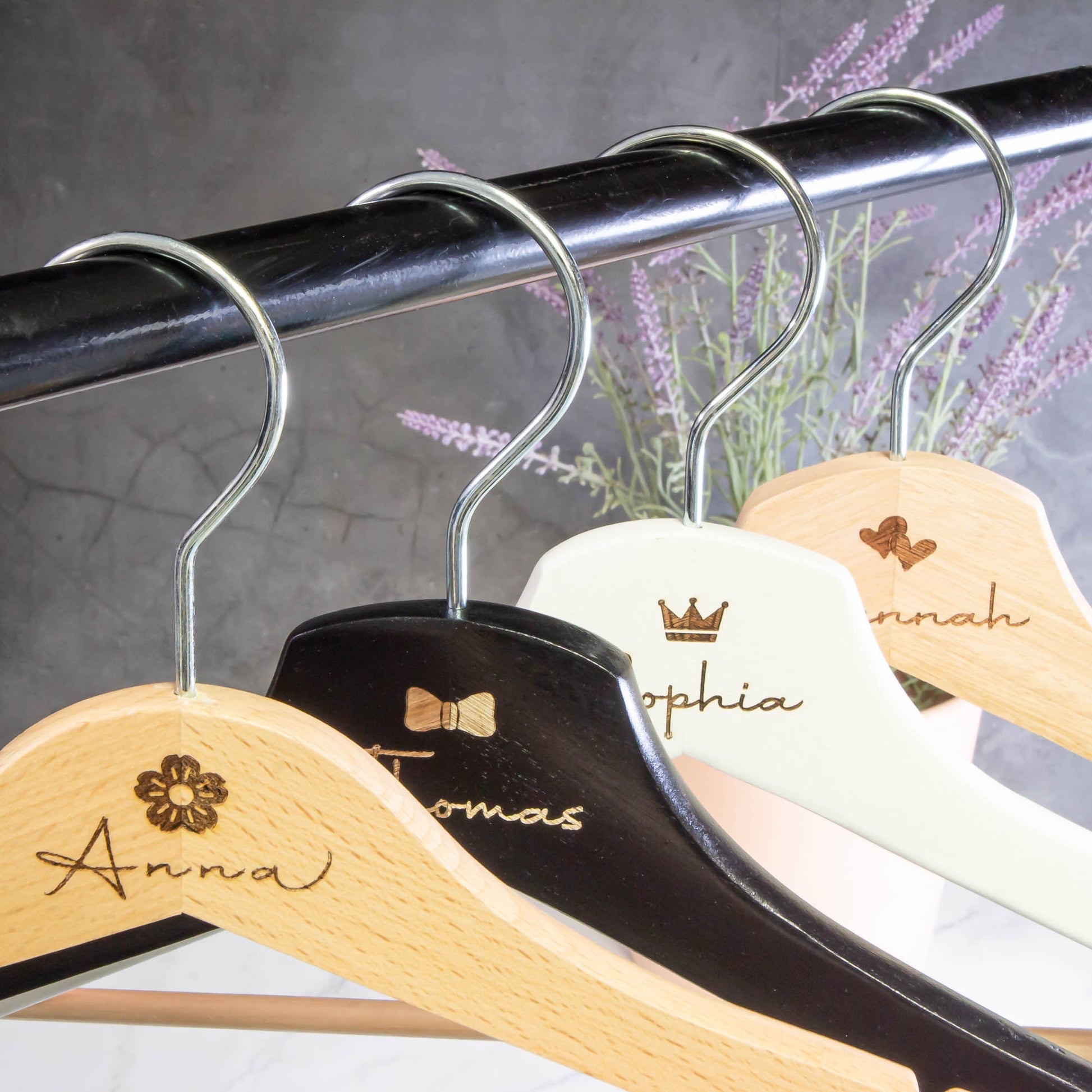 Personalised Coat Hanger, Bridesmaid Dress Hanger, Wedding Dress Hanger - Personalised - Younique Gifts Melbourne