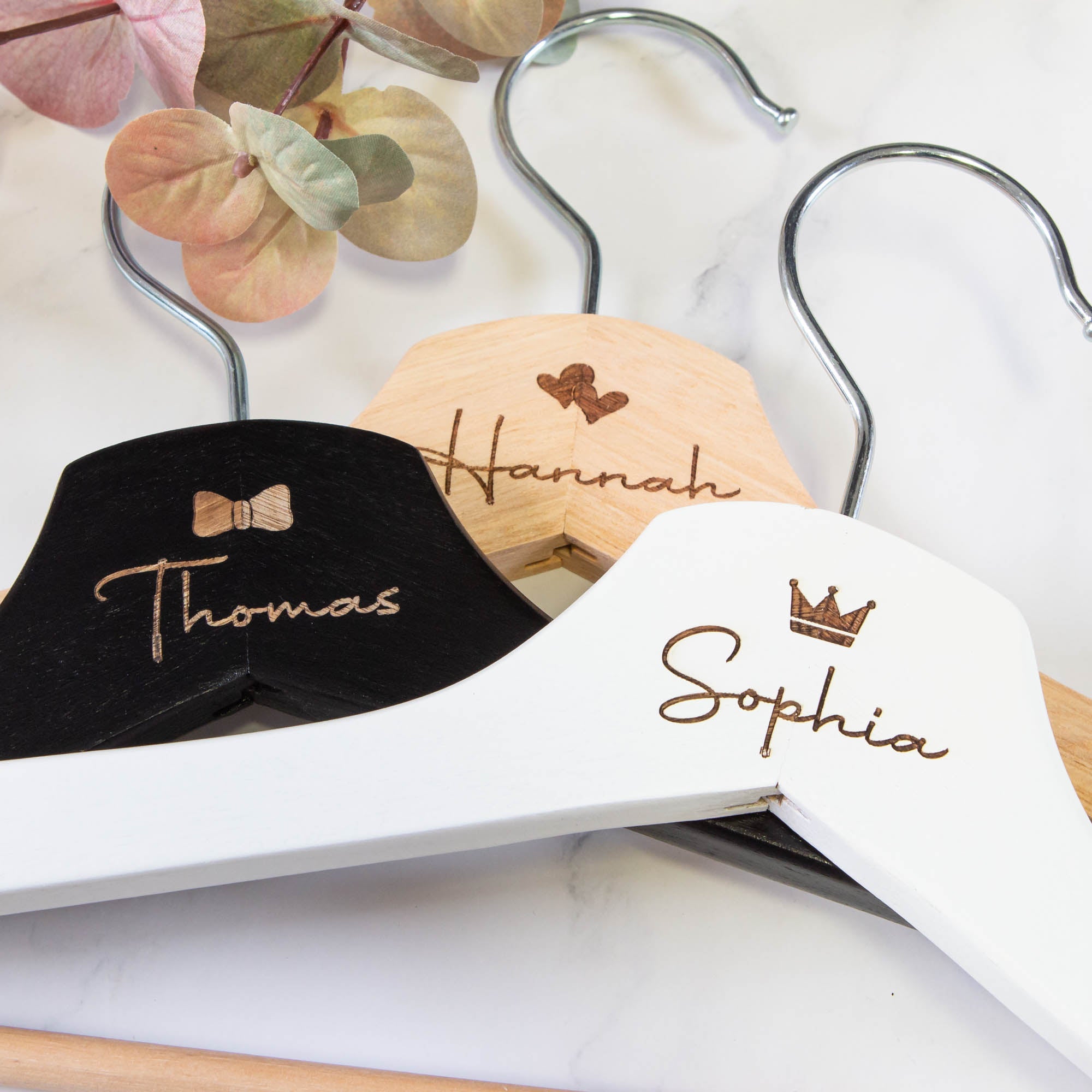 Personalised Coat Hanger, Bridesmaid Dress Hanger, Wedding Dress Hanger - Personalised - Younique Gifts Melbourne