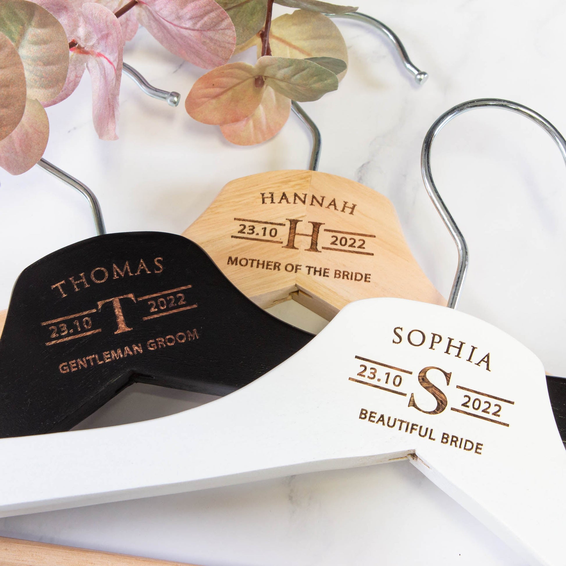 Personalised Coat Hanger, Bridesmaid Dress Hanger, Wedding Dress Hanger - Personalised - Younique Gifts Melbourne