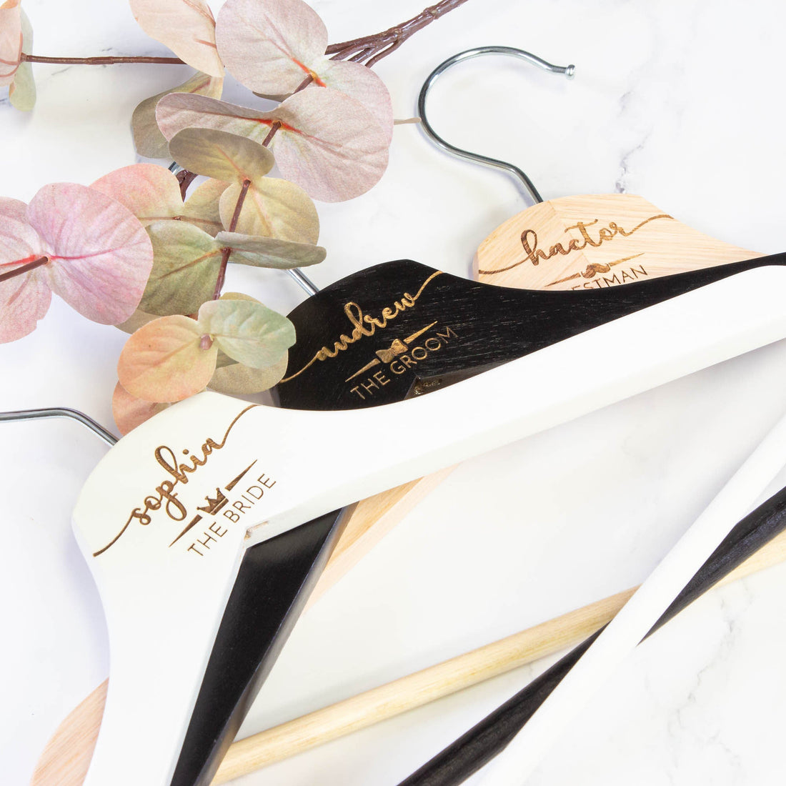 Personalised Coat Hanger, Bridesmaid Dress Hanger, Wedding Dress Hanger - Personalised - Younique Gifts Melbourne