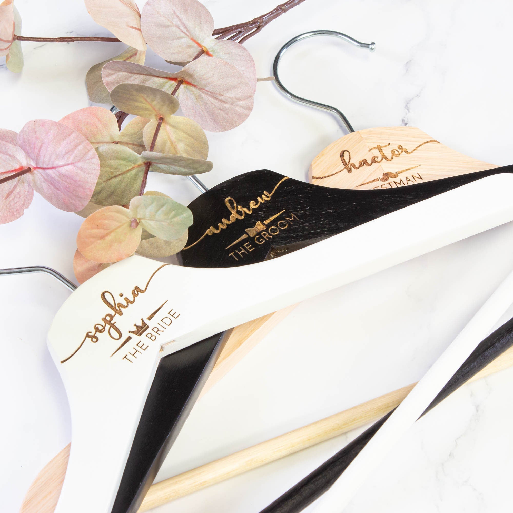 Personalised Coat Hanger, Bridesmaid Dress Hanger, Wedding Dress Hanger - Personalised - Younique Gifts Melbourne