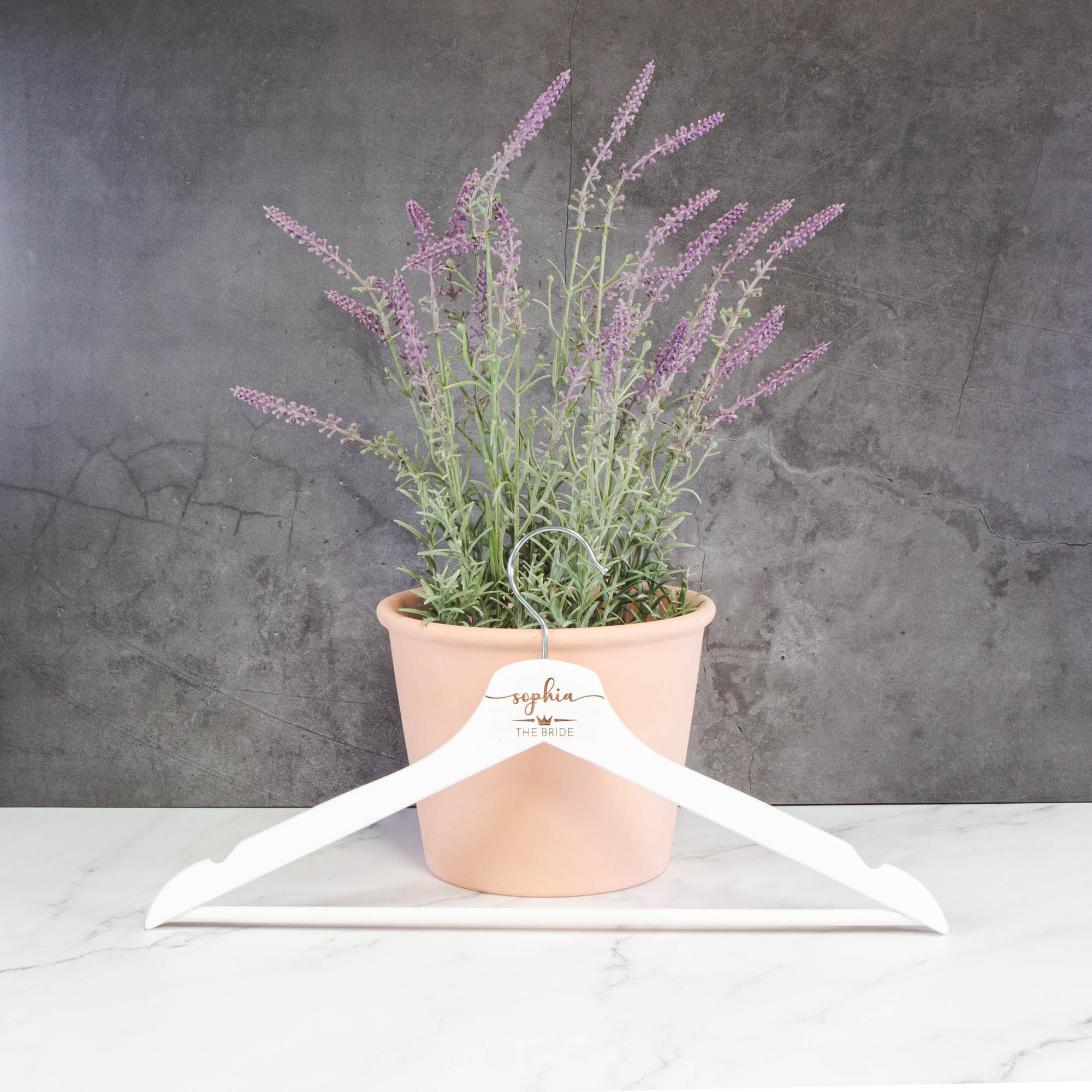 Personalised Coat Hanger, Bridesmaid Dress Hanger, Wedding Dress Hanger - Personalised - Younique Gifts Melbourne