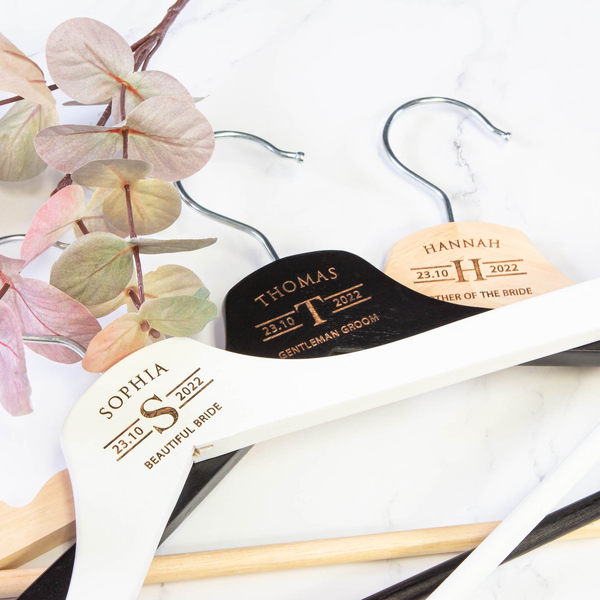 Personalised Coat Hanger, Bridesmaid Dress Hanger, Wedding Dress Hanger - Personalised - Younique Gifts Melbourne