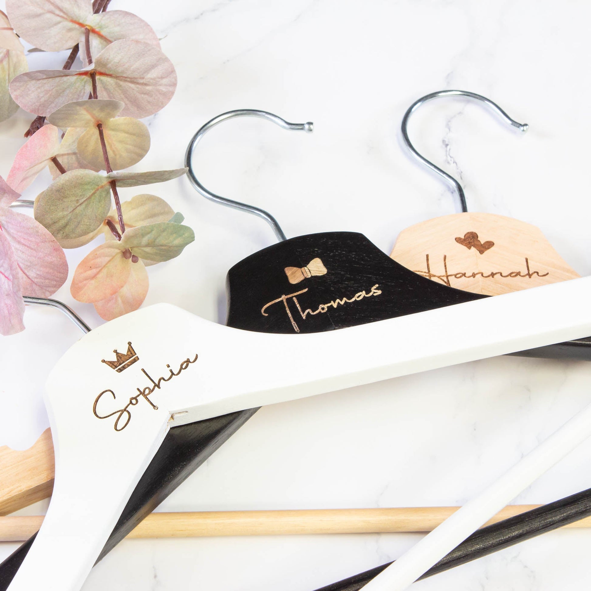 Personalised Coat Hanger, Bridesmaid Dress Hanger, Wedding Dress Hanger - Personalised - Younique Gifts Melbourne