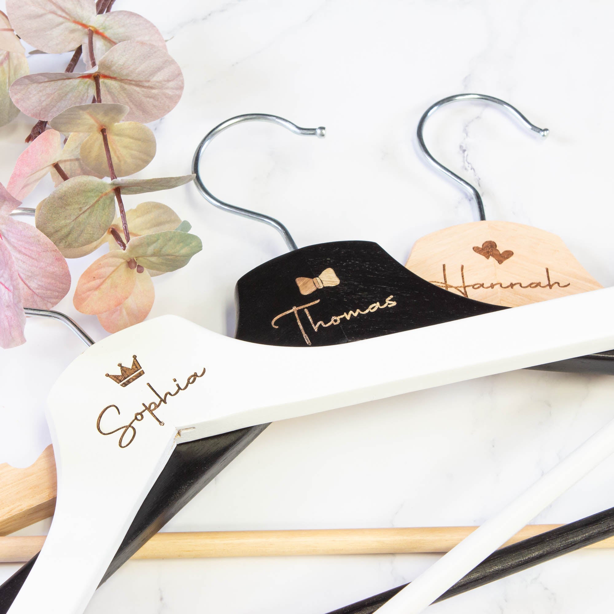 Personalised Coat Hanger, Bridesmaid Dress Hanger, Wedding Dress Hanger - Personalised - Younique Gifts Melbourne