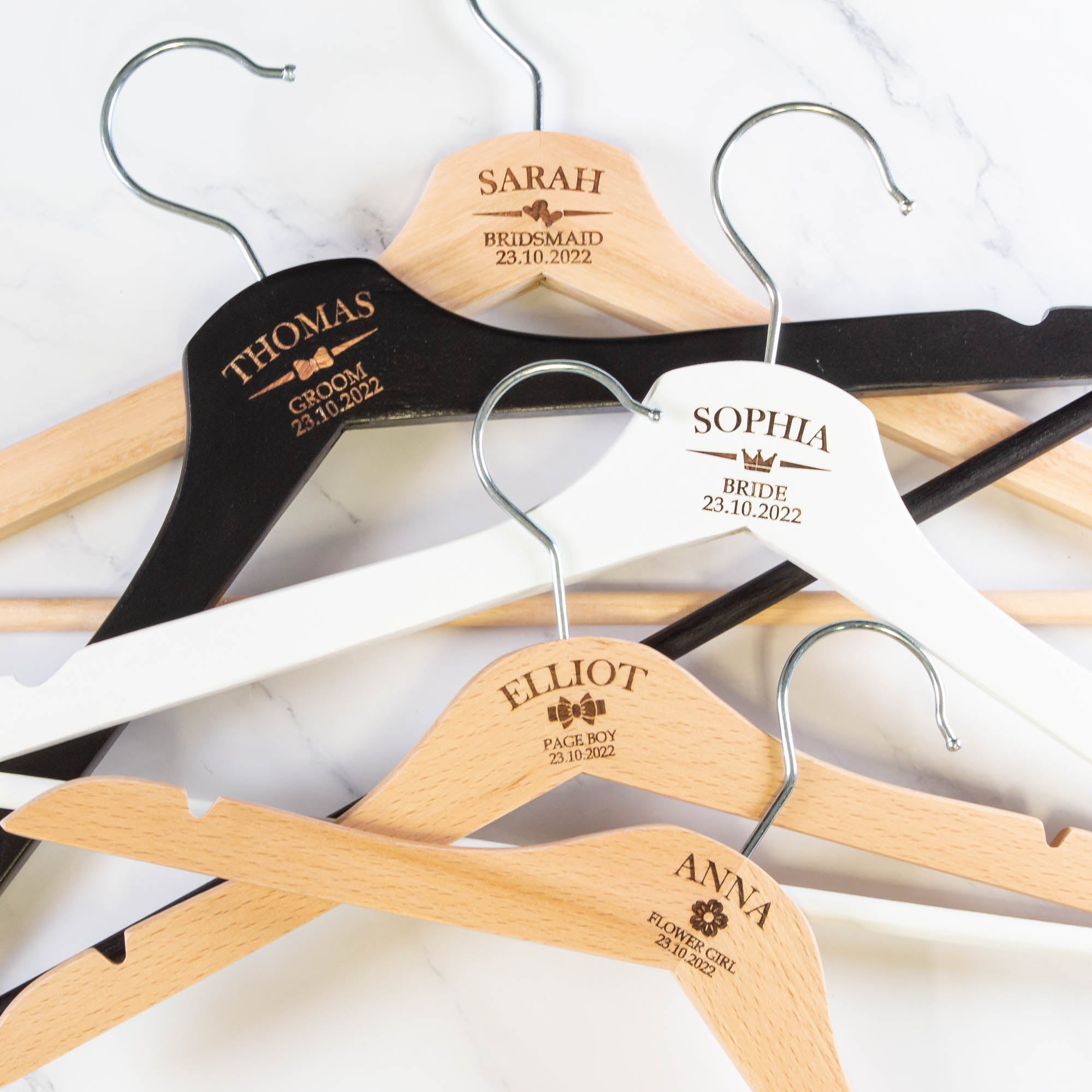 Personalised Coat Hanger, Bridesmaid Dress Hanger, Wedding Dress Hanger - Personalised - Younique Gifts Melbourne