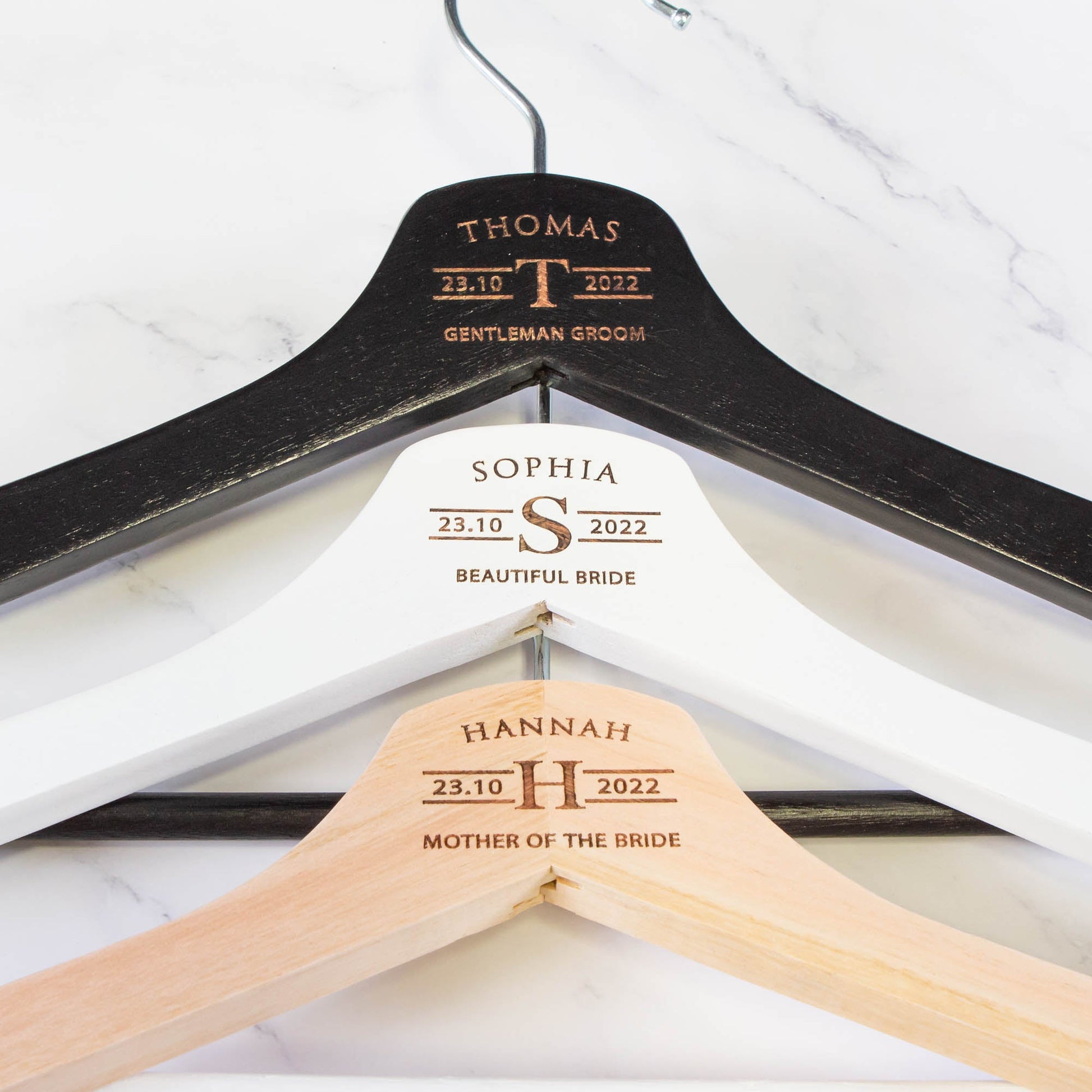 Personalised Coat Hanger, Bridesmaid Dress Hanger, Wedding Dress Hanger - Personalised - Younique Gifts Melbourne