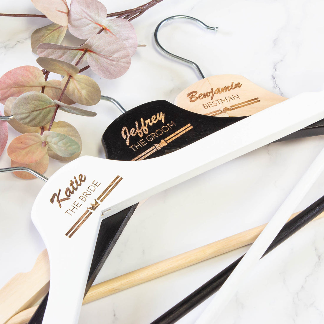 Personalised Coat Hanger, Bridesmaid Dress Hanger, Wedding Dress Hanger - Personalised - Younique Gifts Melbourne